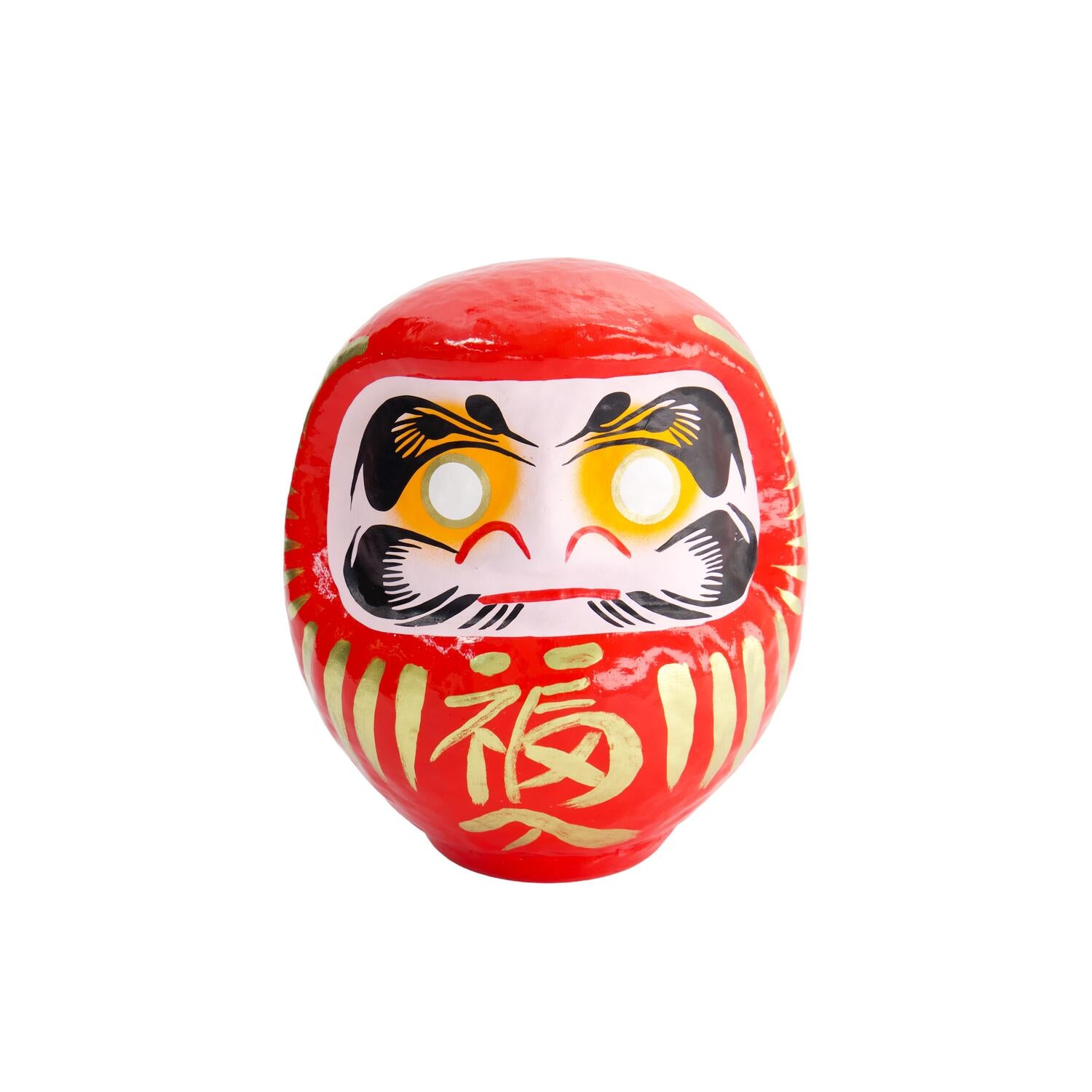 Daruma figur, rød - H15 cm