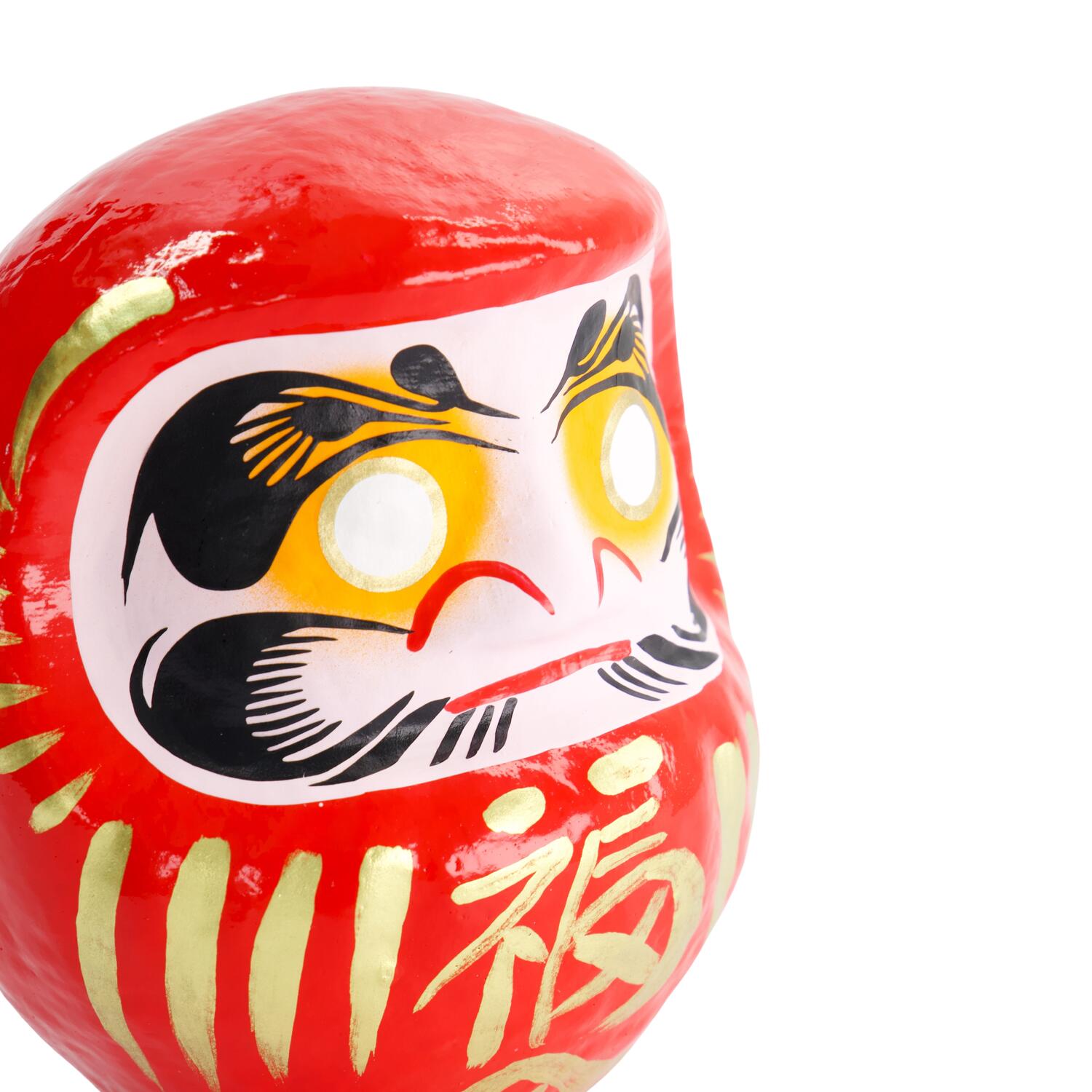 Daruma figur, rød - H15 cm