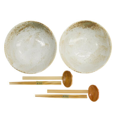 Yukishino ramenskål – Brown/White