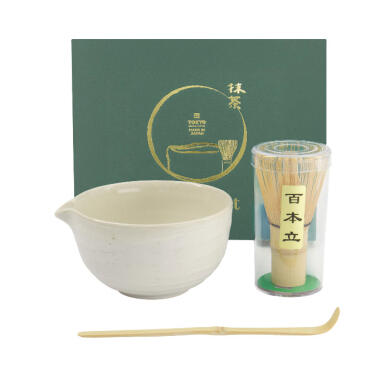 Matcha gavesæt – Hvid