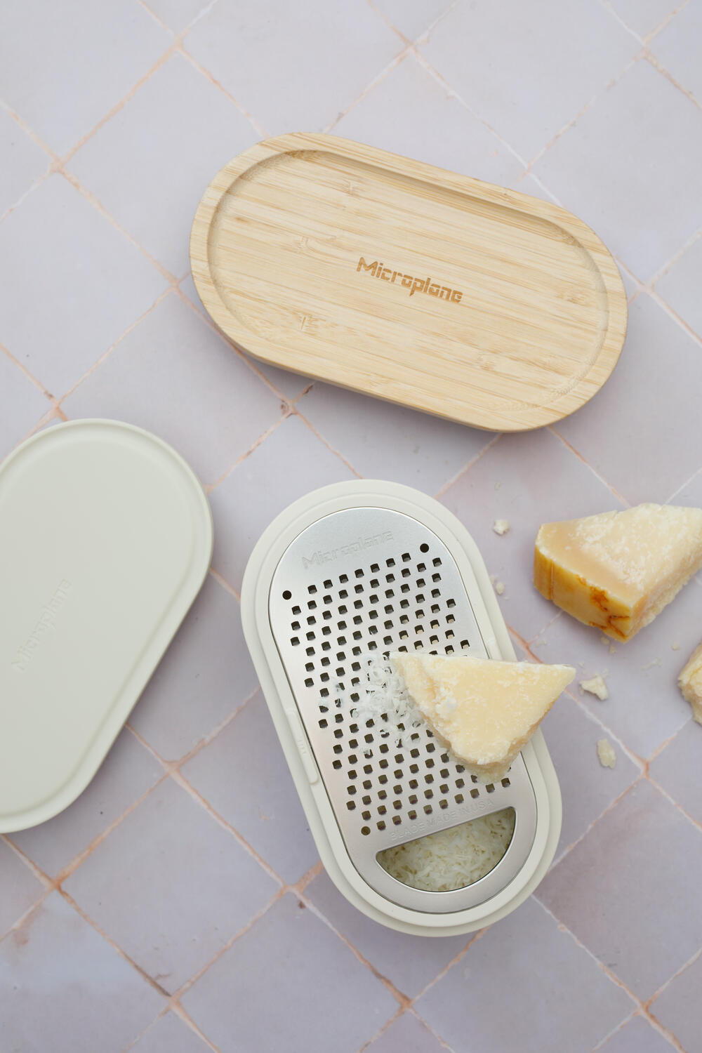 Container rivejern - Cashemere White/Bamboo