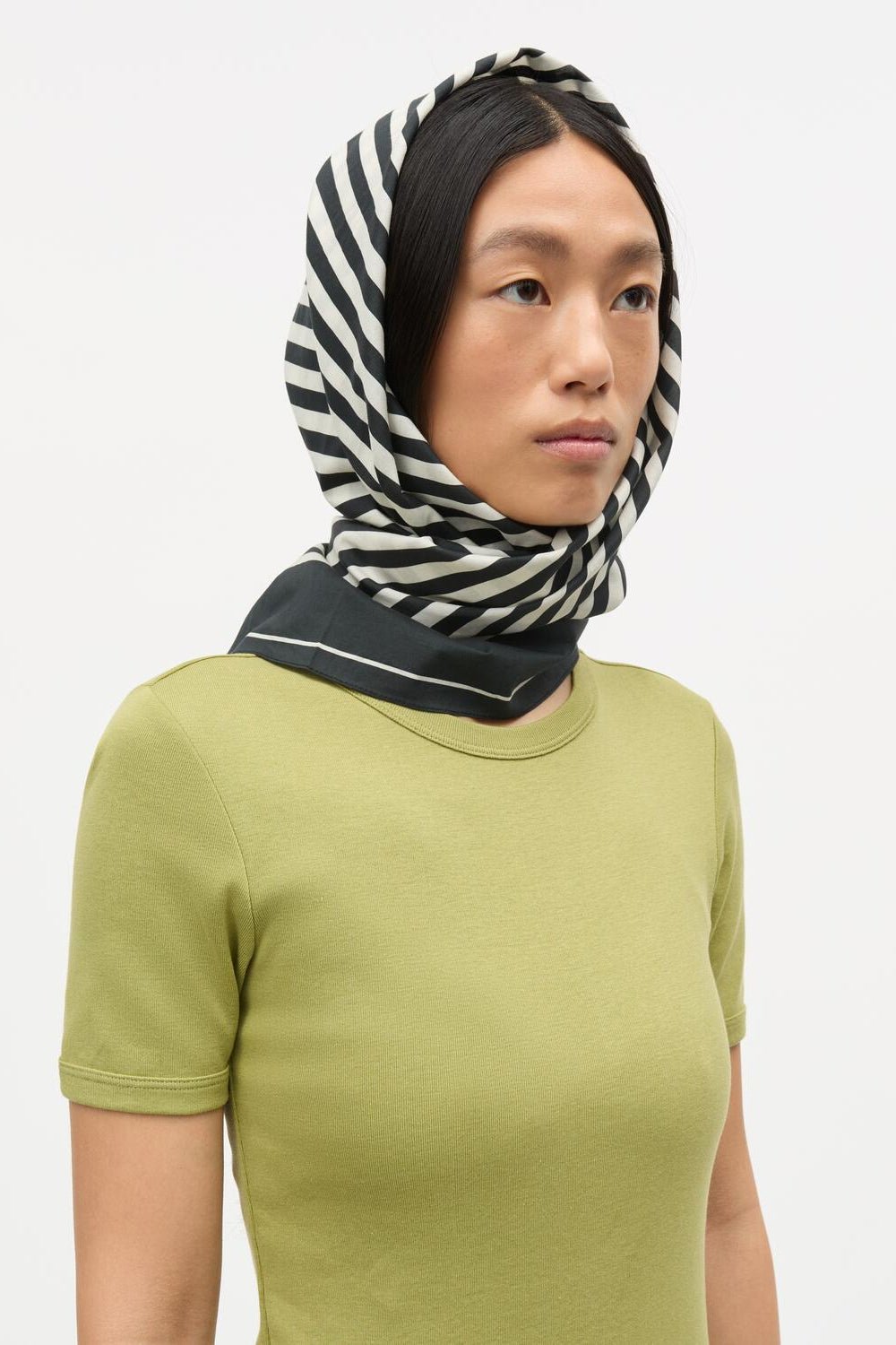 Grace Jersey June kortærmet t-shirt – Green olive