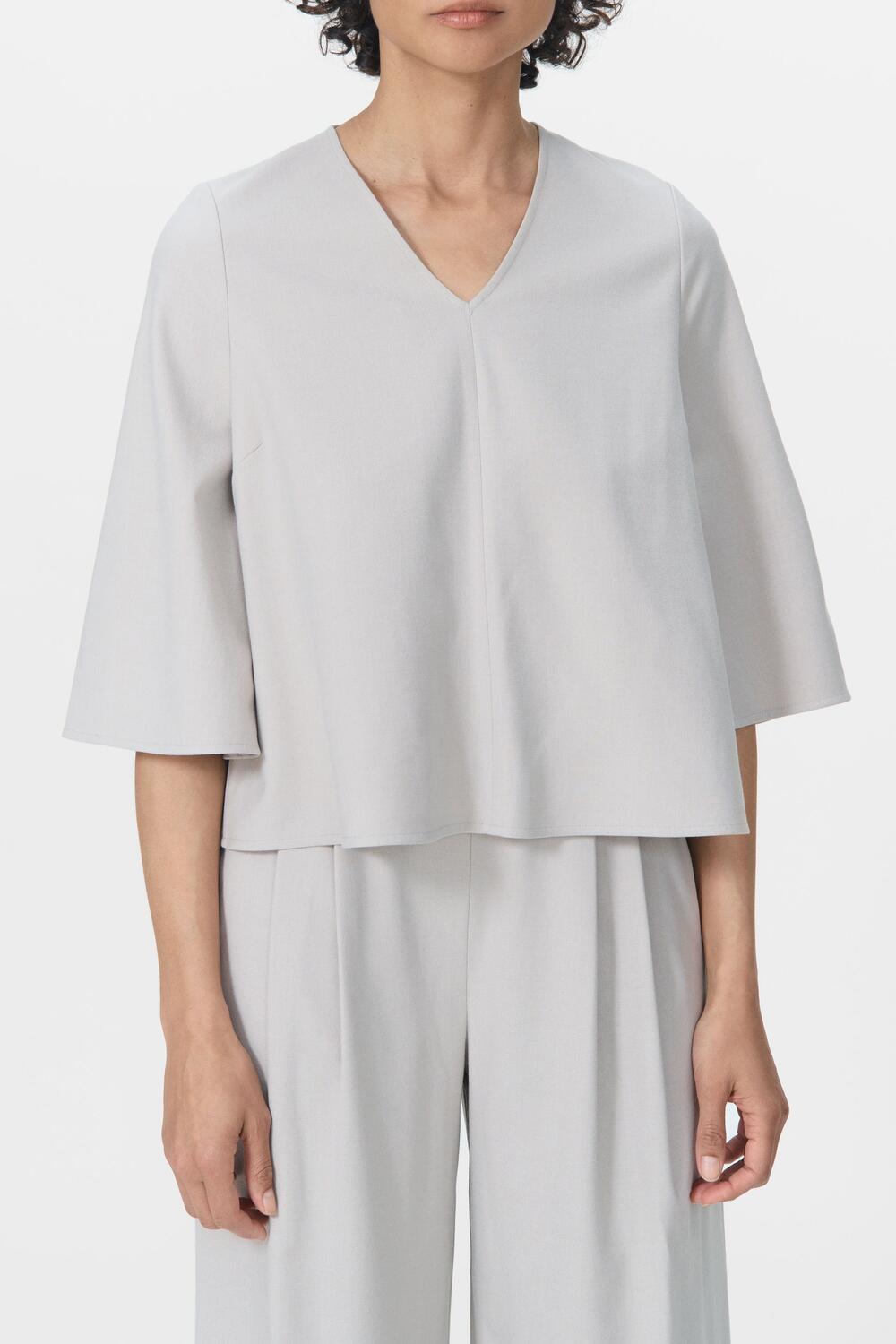 Maren bluse - Taupe Grey