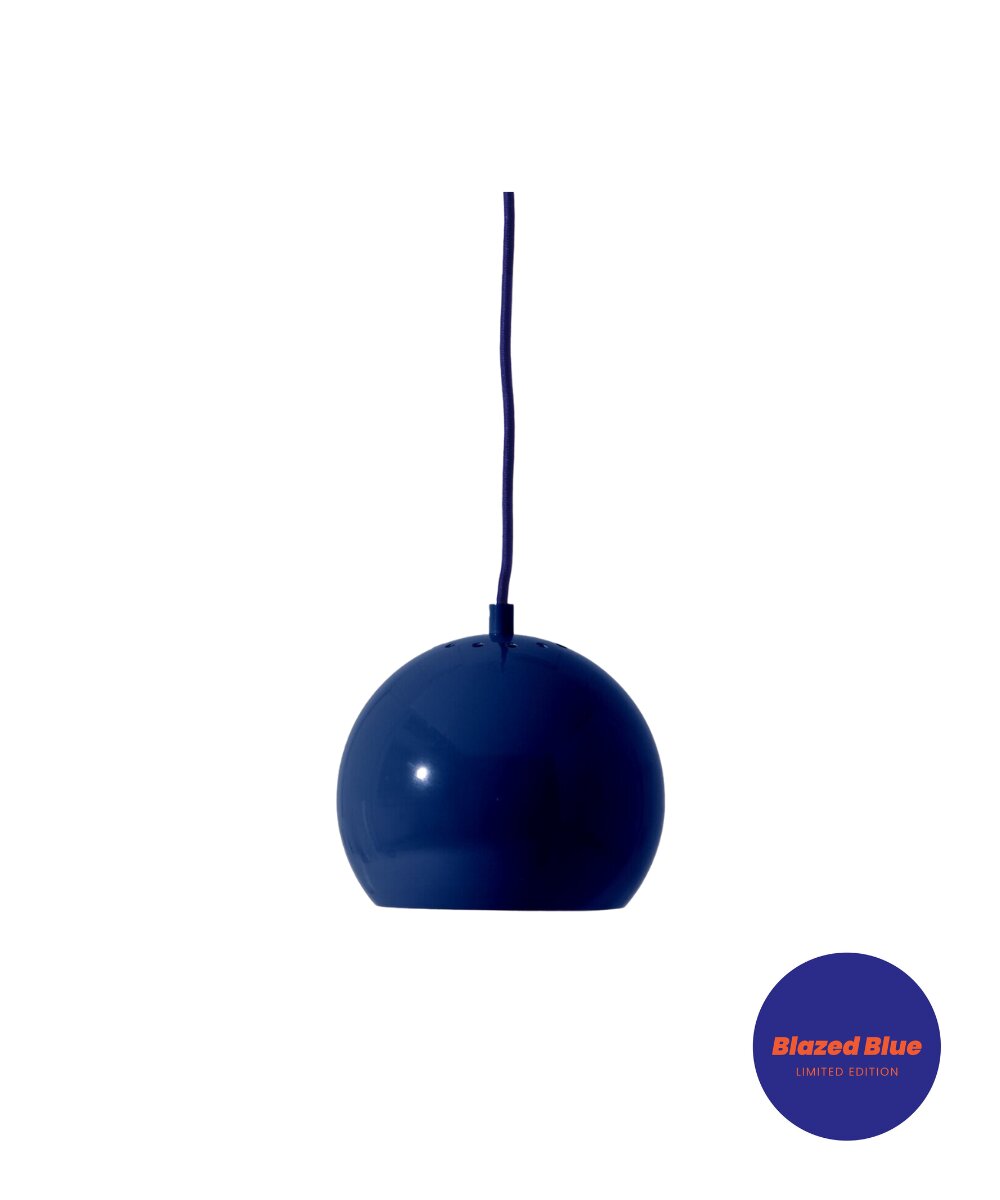 Limited Ball Pendel lampe, Ø18 - Blazed Blue