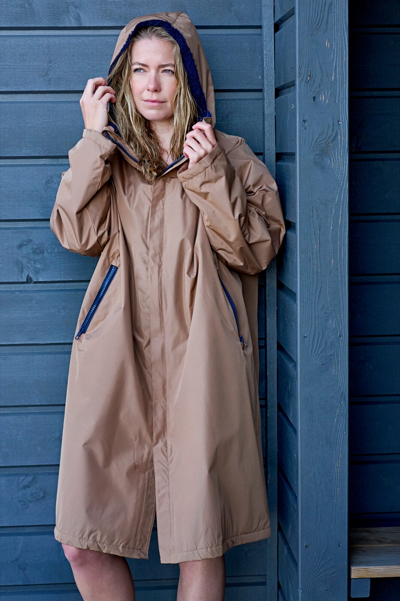 North vinterbadekåbe - Warm Taupe