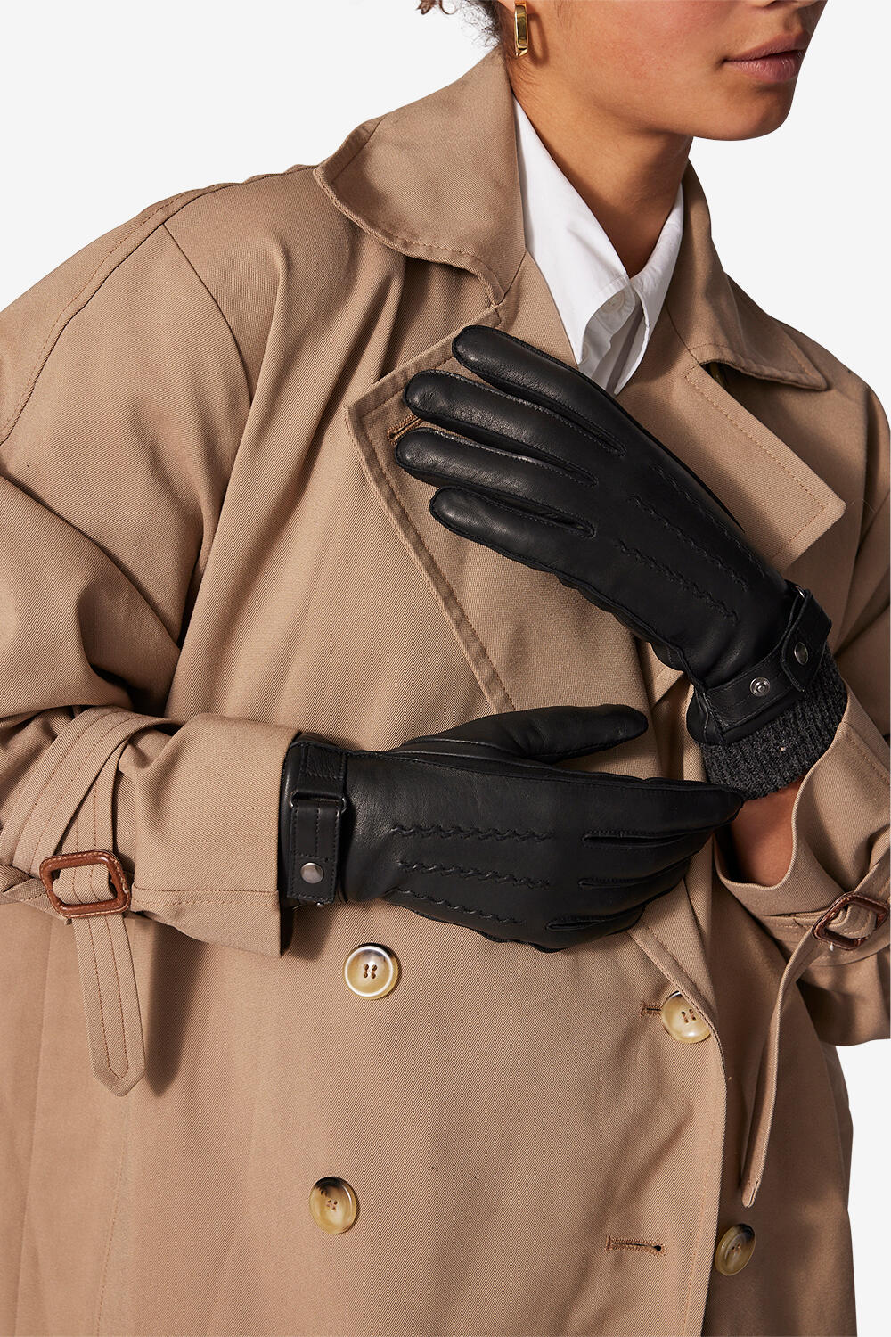 Carla handsker - sort