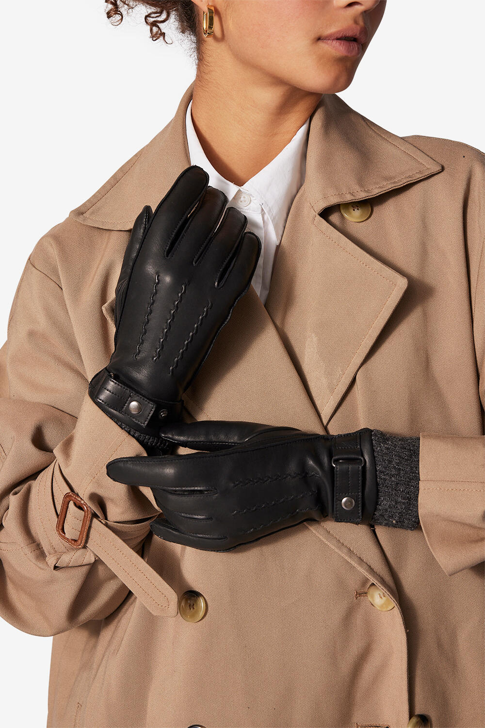 Carla handsker - sort