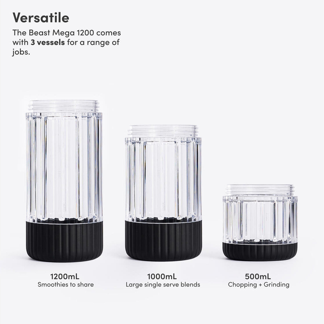 Mega Plus 1200 blender - Carbon Black