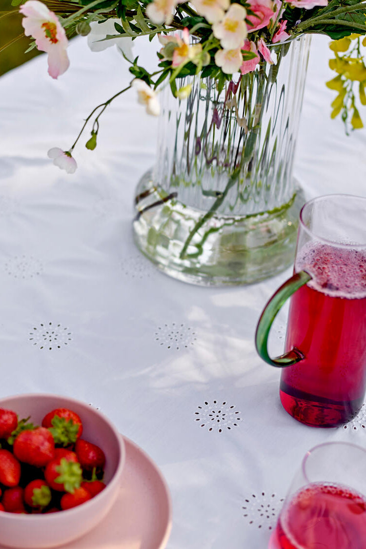 Daydream broderet dug - hvid