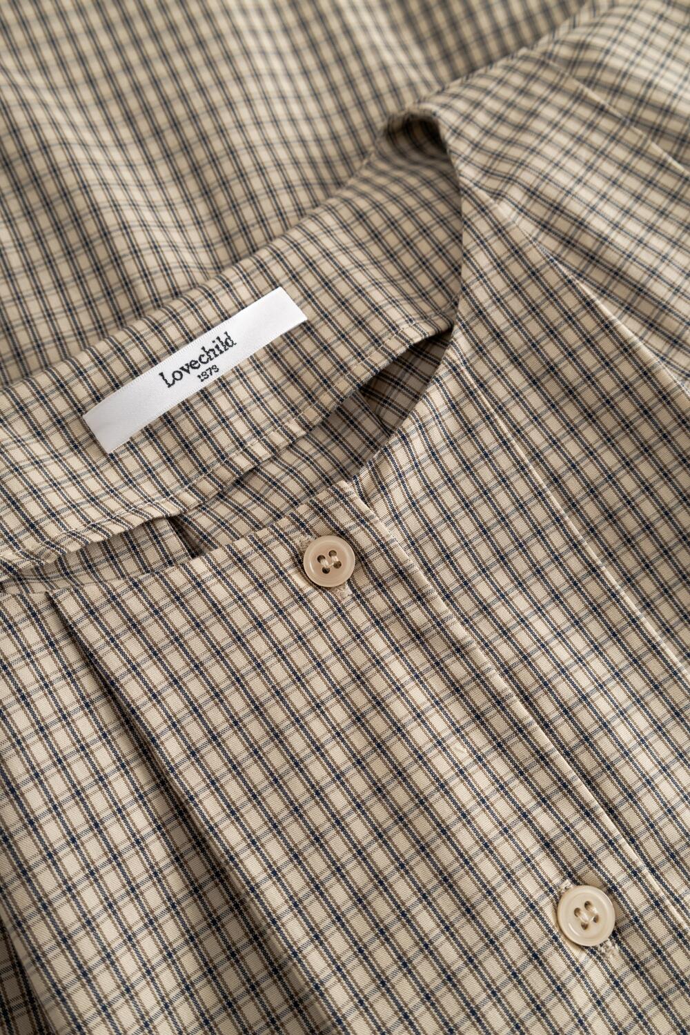Etta bluse - Beige Check