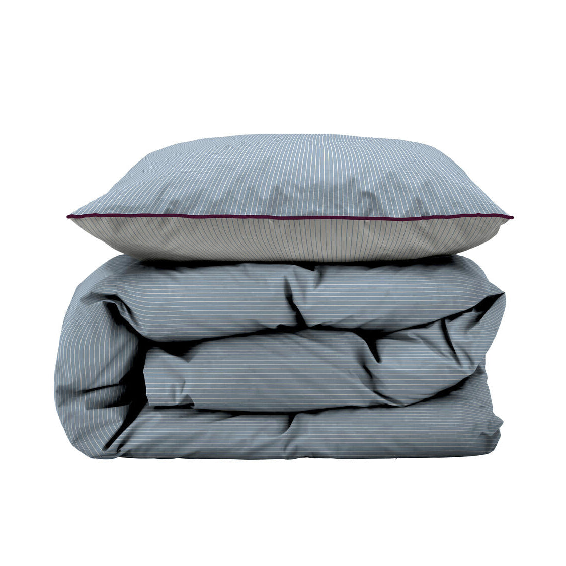 Sengetøj - Frame Linen blue