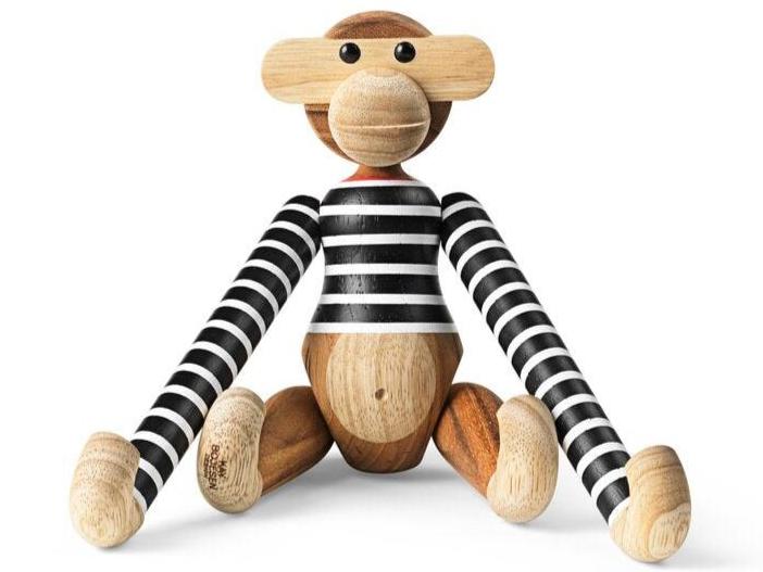 Kay Bojesen x Nørgaard abe, stor - sort/hvid