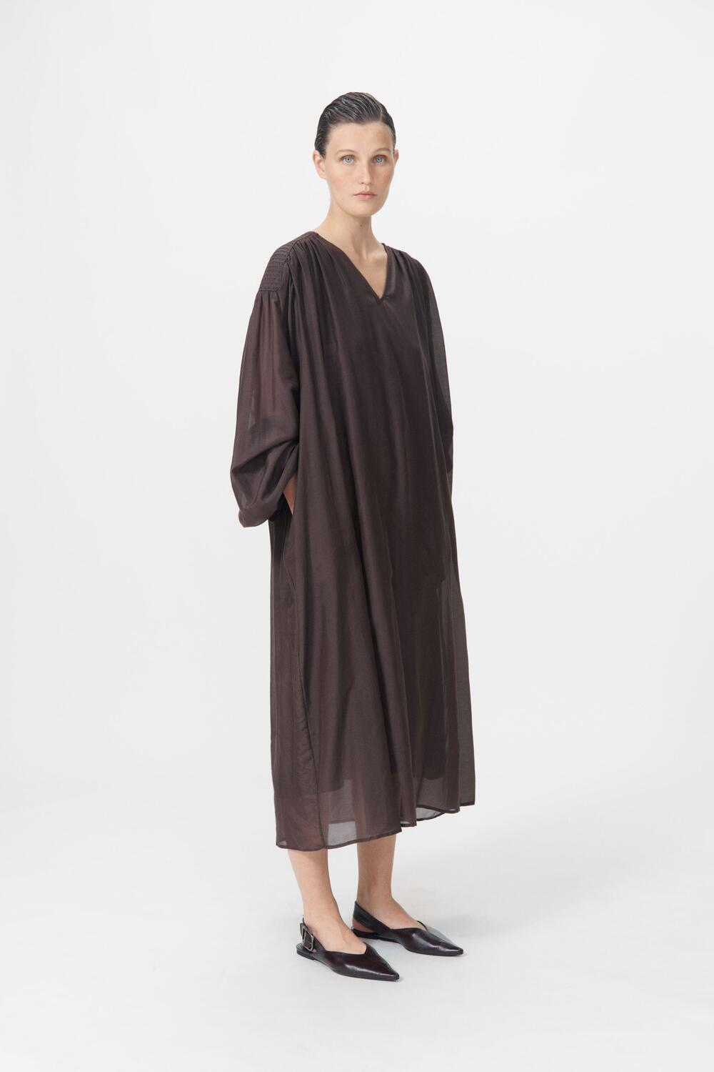 Liviana kjole - Chestnut