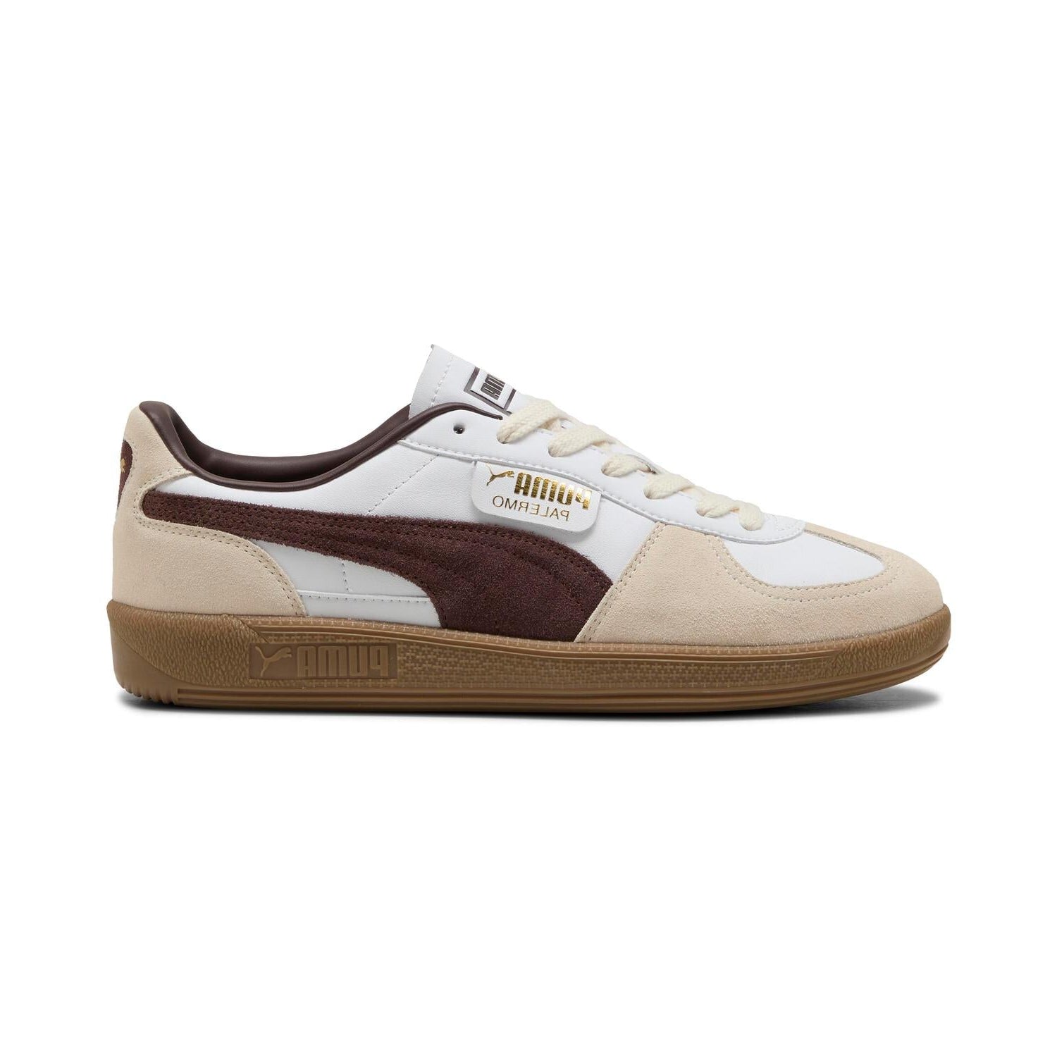 Palermo Lth sneakers - White/Chocolate Brown/Gum