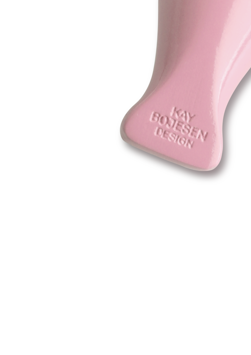 Fugl Sølvtonet nøglering - rosa