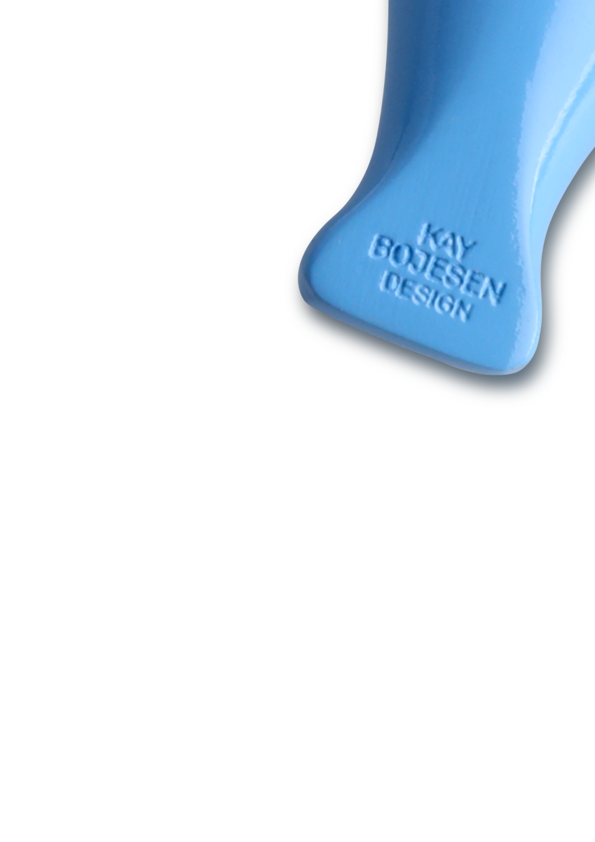 Fugl Sølvtonet nøglering - blå