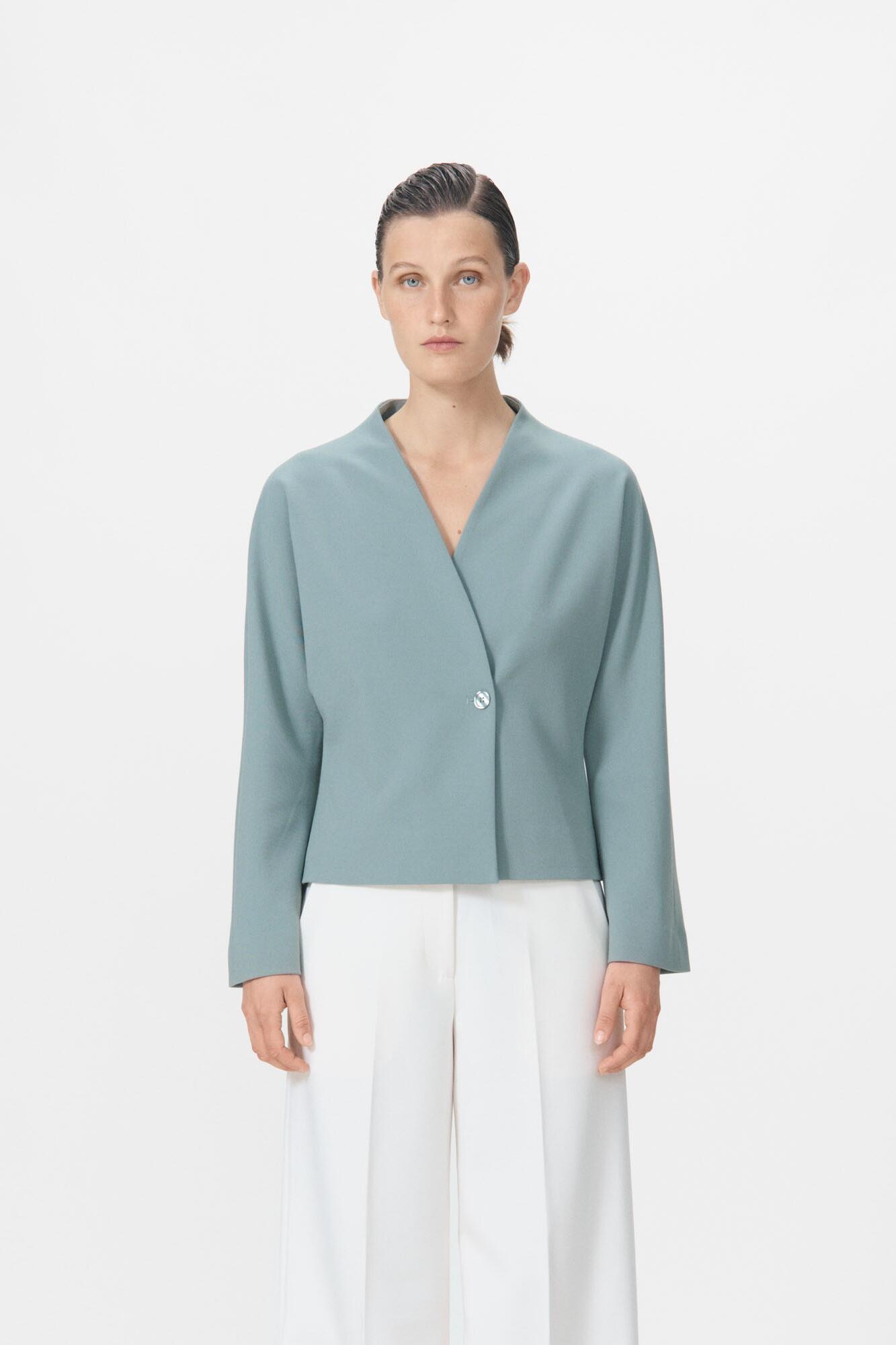 Lara bluse - Sea Grey