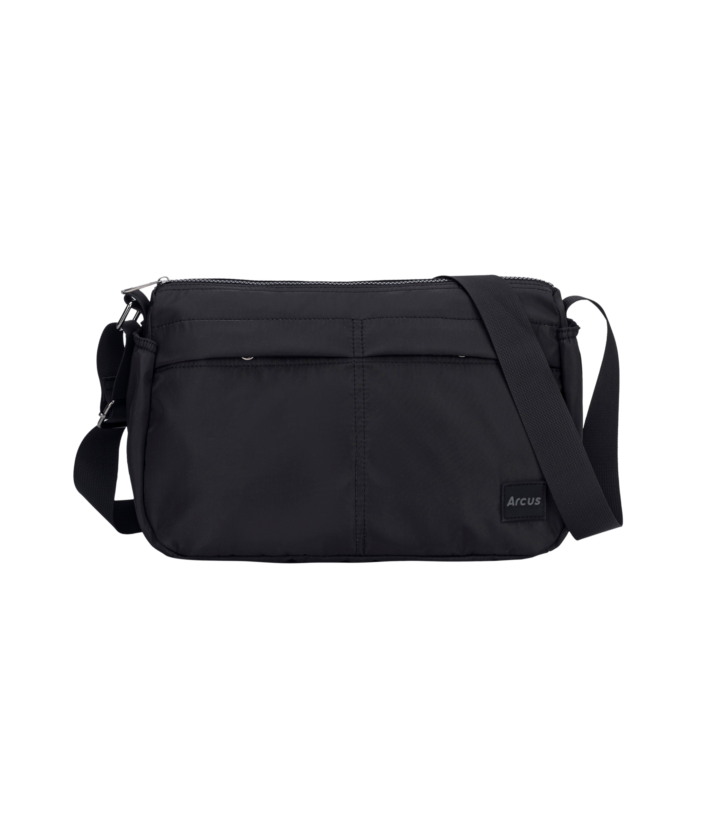 Messenger crossbody taske - sort