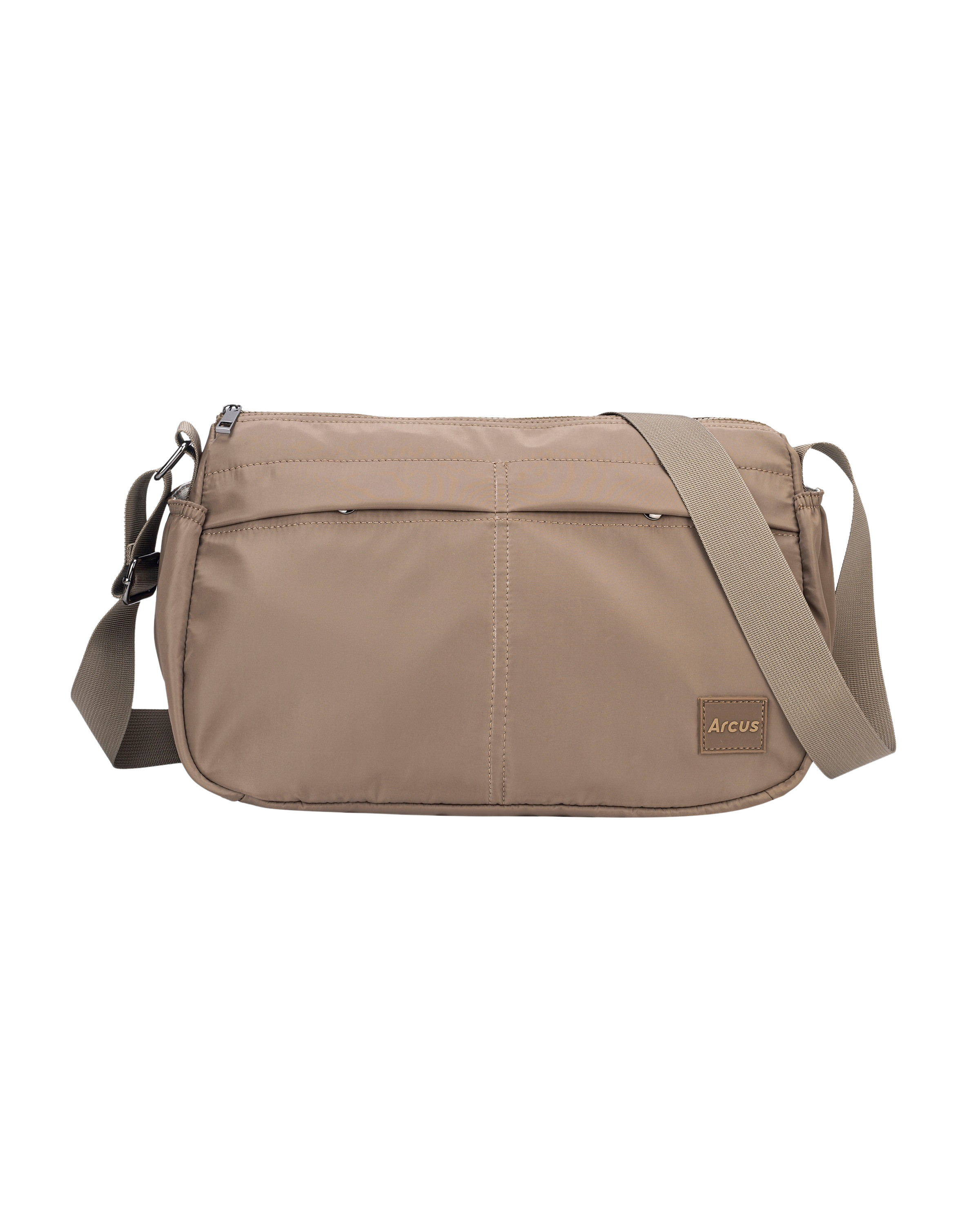 Messenger crossbody taske - brun