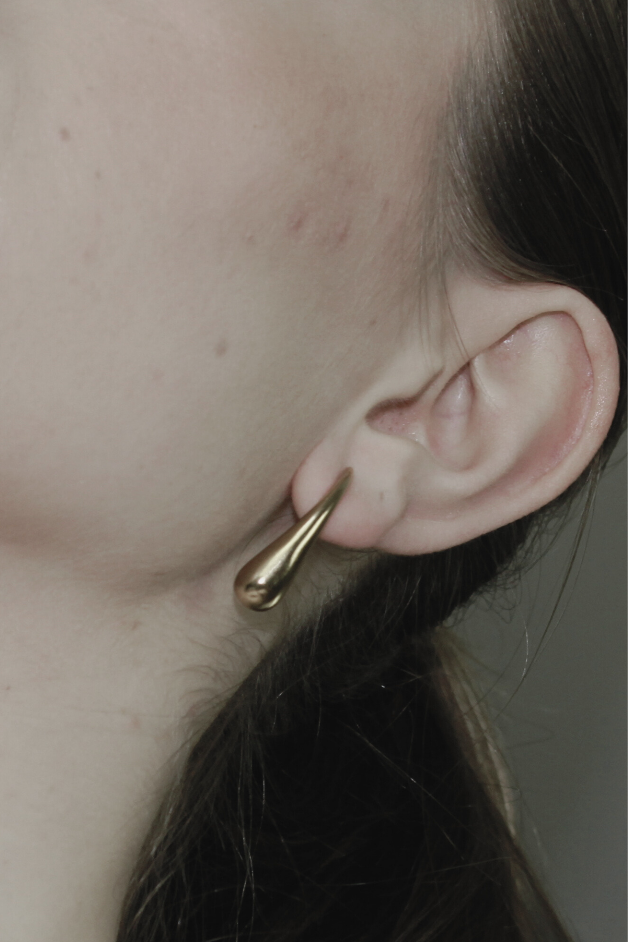 Passion Smooth Drop Post øreringe - forgyldt