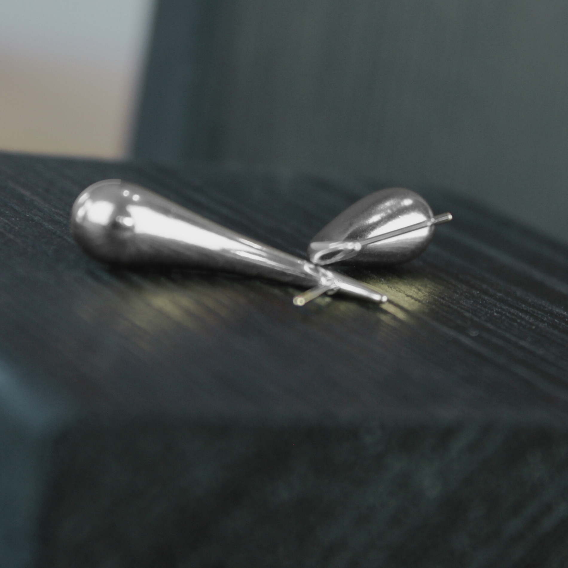 Passion Smooth Drop Post øreringe - sølvbelagt