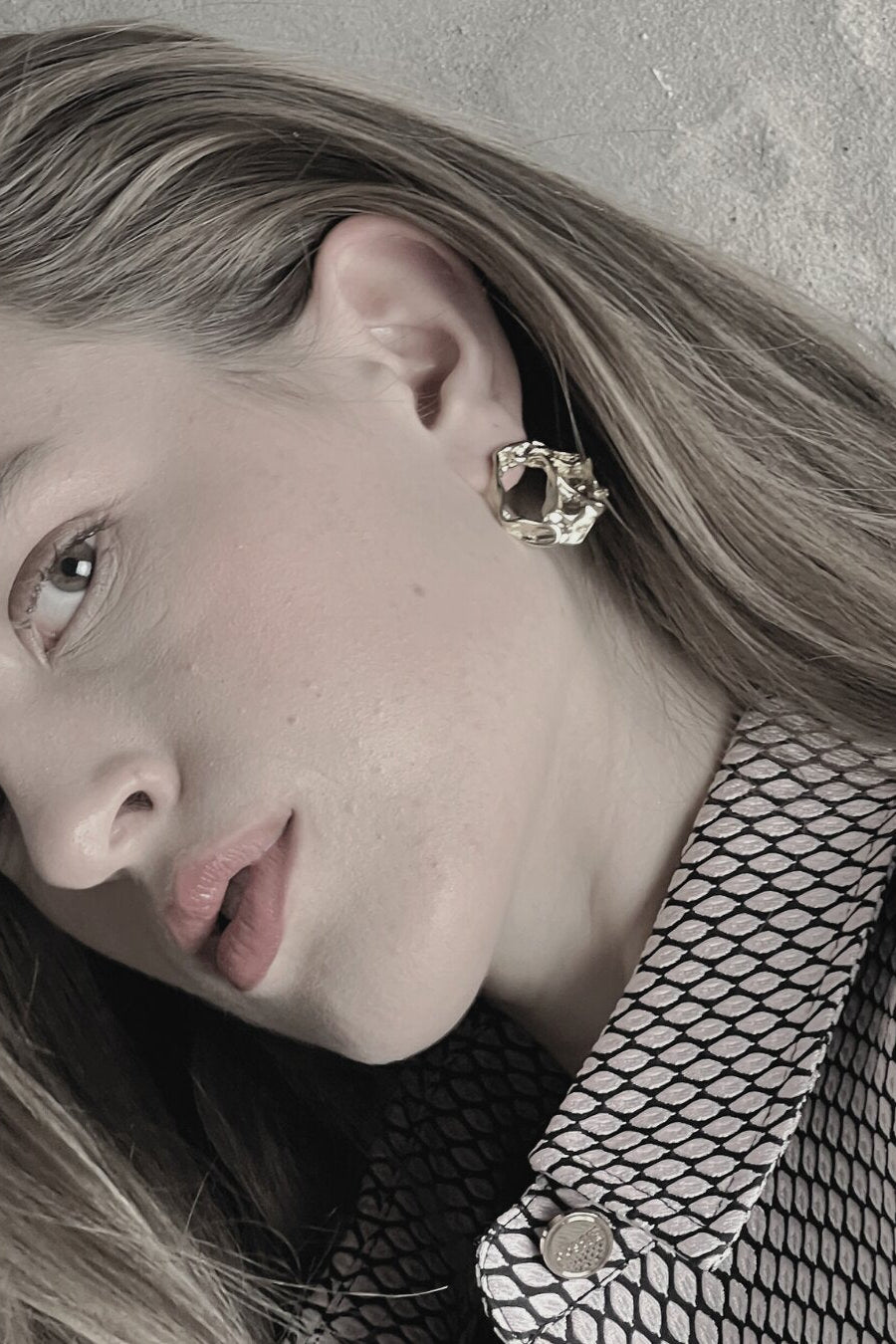 Courage Open Circle øreringe - forgyldt