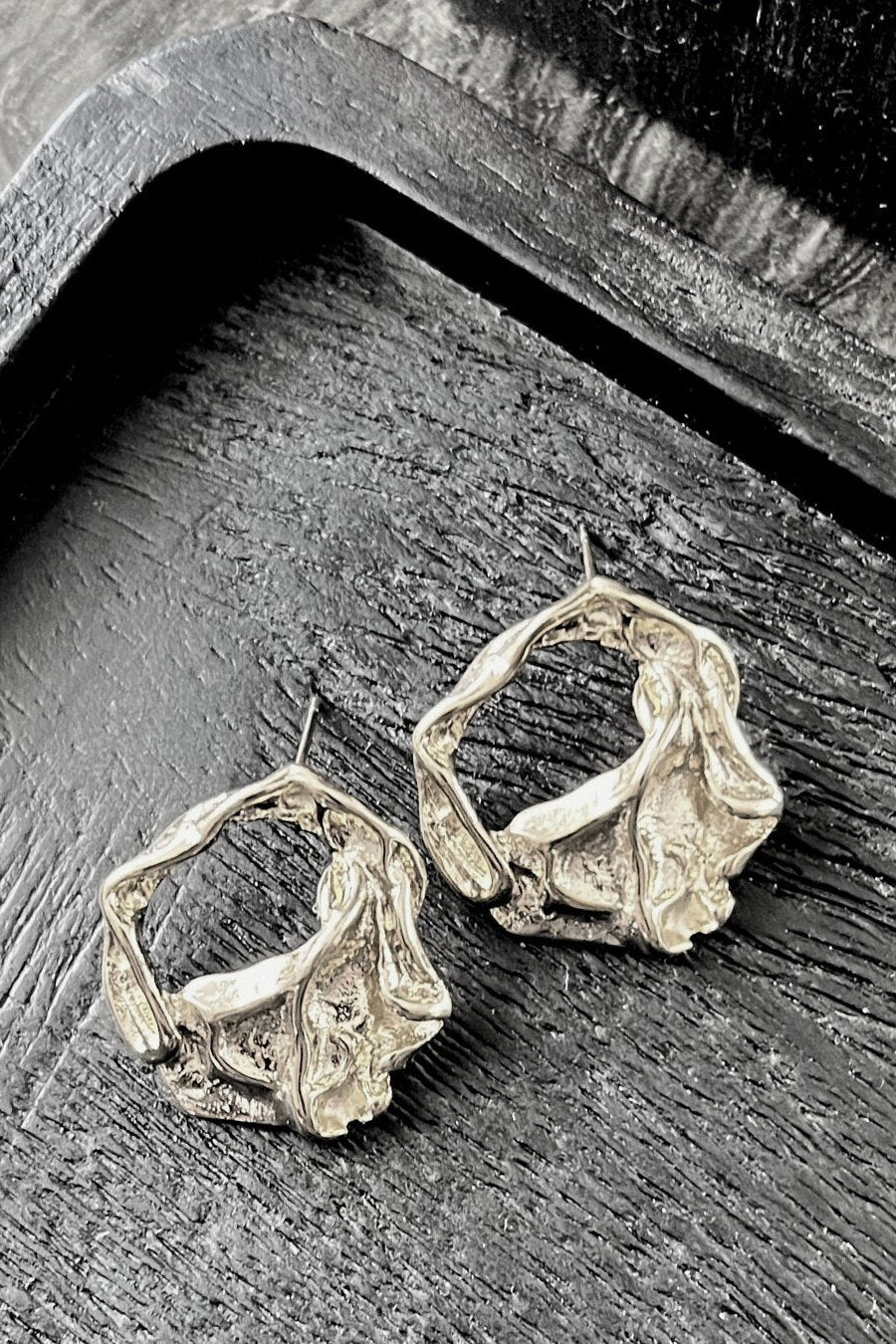 Courage Open Circle øreringe - forgyldt