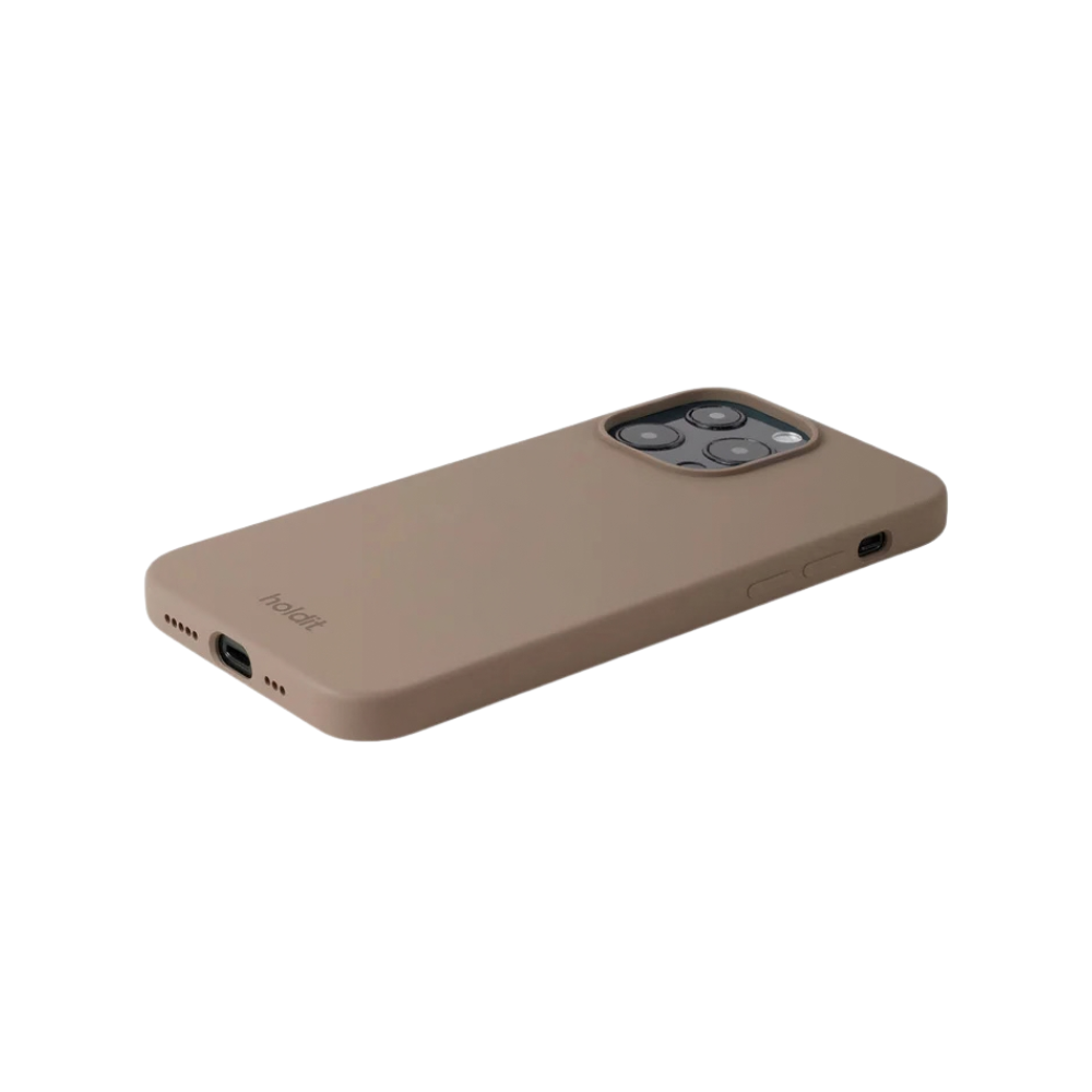 Silicone iPhone cover, iPhone 13 Pro - Mocha Brown