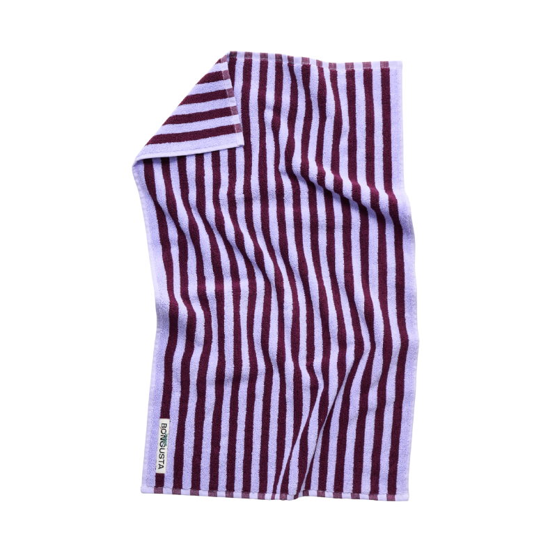 Naram håndklæde - wine & lavender blue