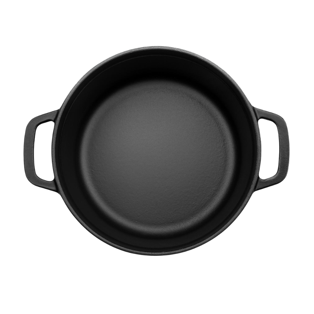 Emaljeret støbejernsgryde, Ø26 cm - Skifersort