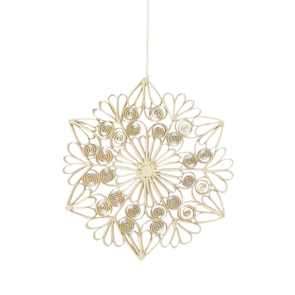 Quilled julestjerne – Offwhite