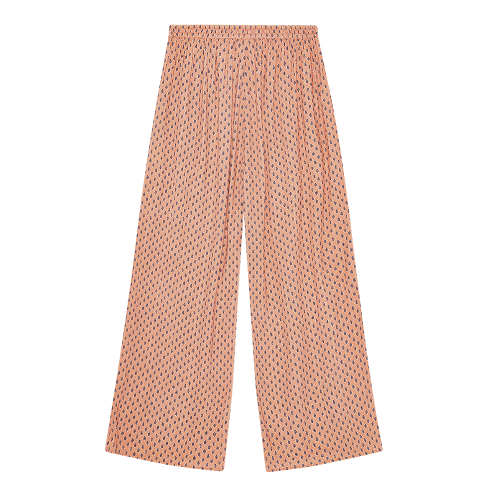 Sea Flower bukser - Peach/Blue