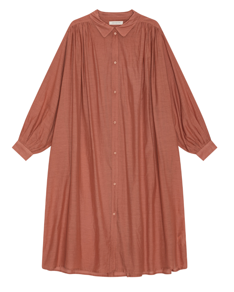 Golden skjortekjole - Dusty Coral