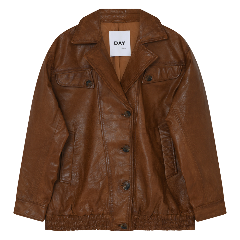 Mette læderjakke - Rubber