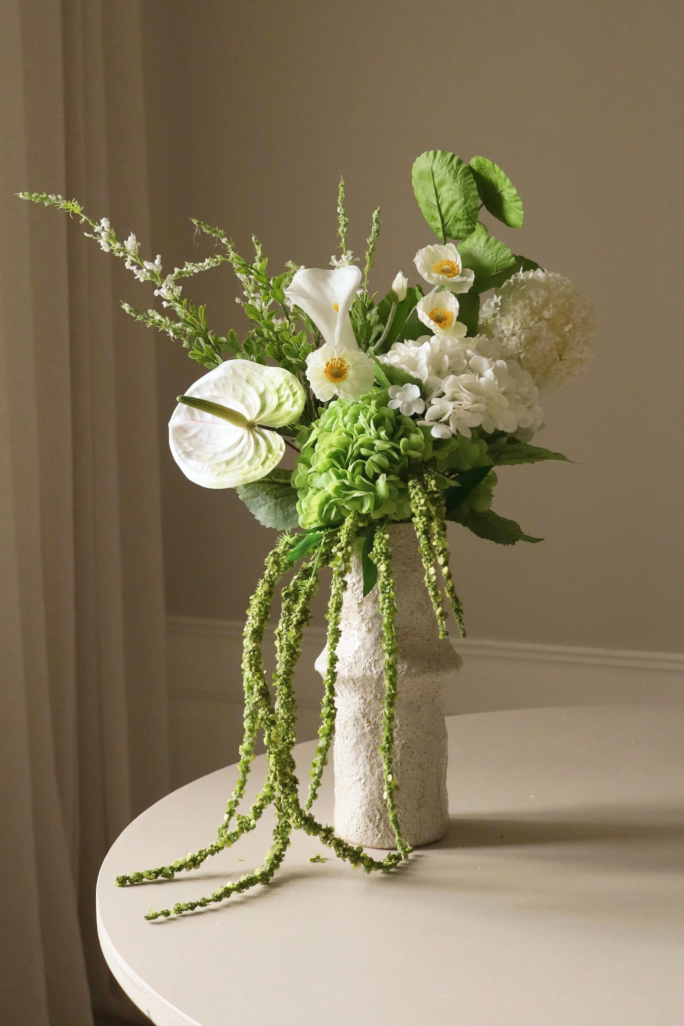 Kunstig Sageless Green buket