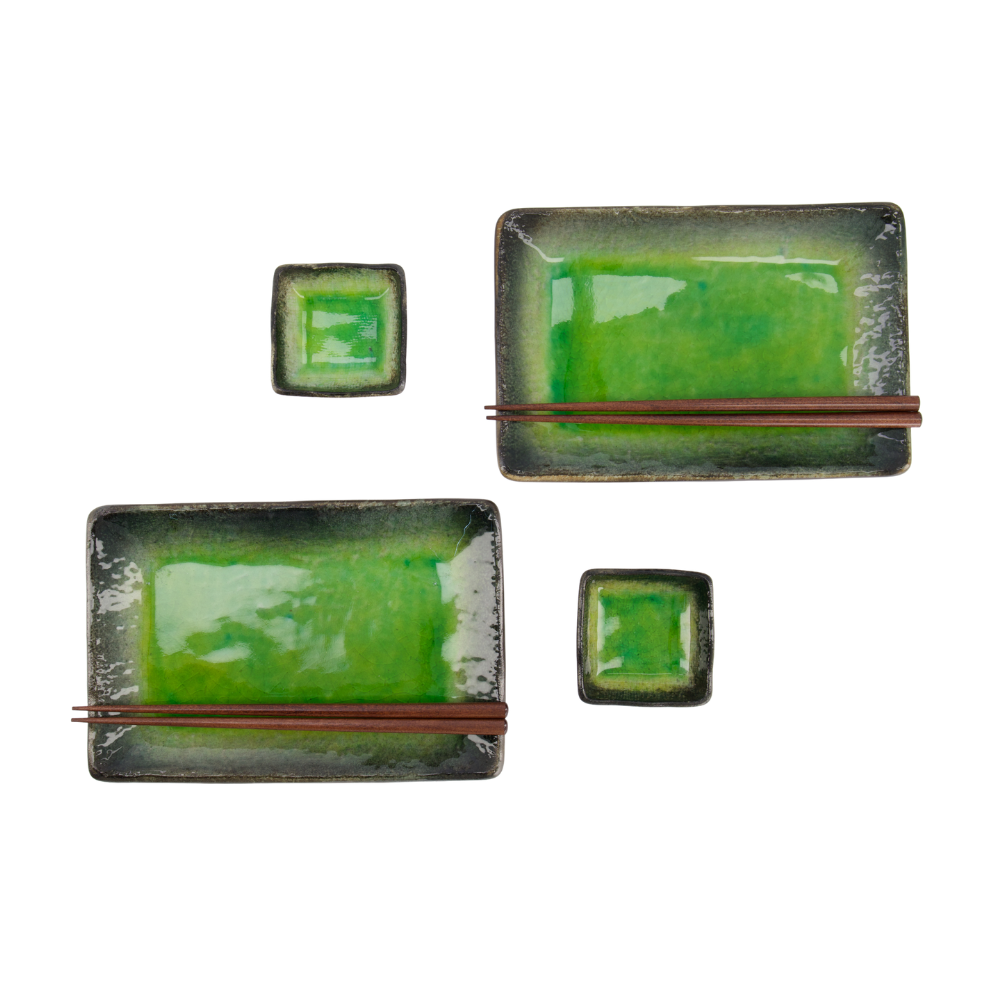 Sushi Yamasaku Hiwa tallerkensæt – Green