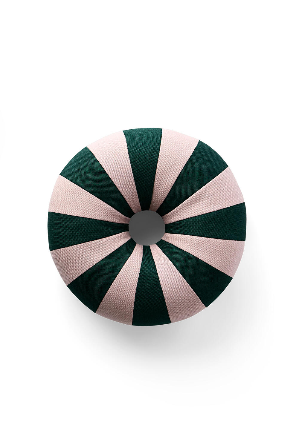 Float pyntepude, Ø40 cm - mørkegrøn/rosa