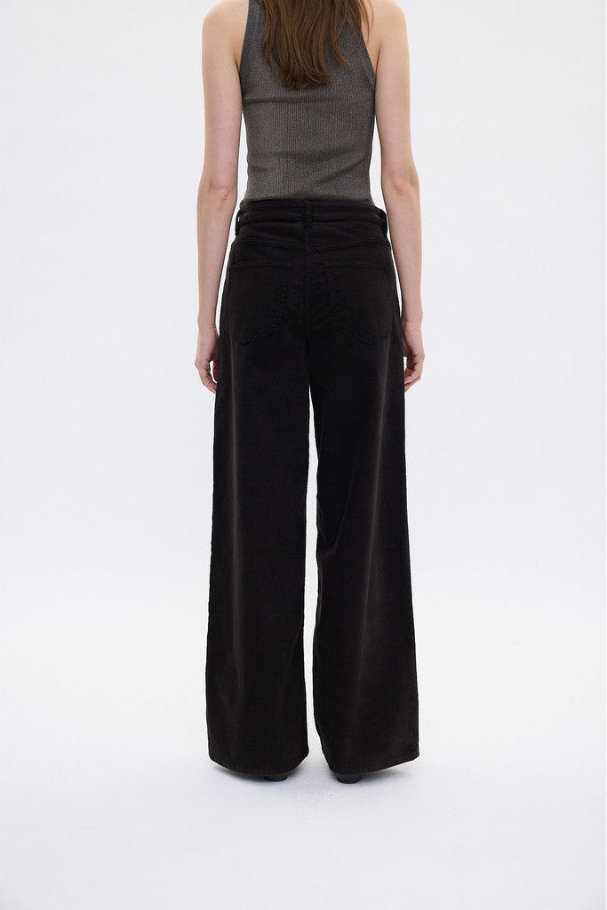 AbbyFV Long jeans - Dark Coffee Corduroy