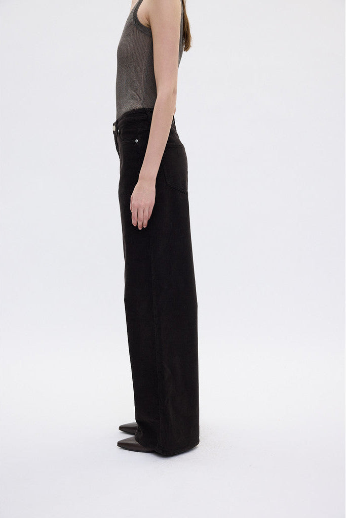 AbbyFV Long jeans - Dark Coffee Corduroy