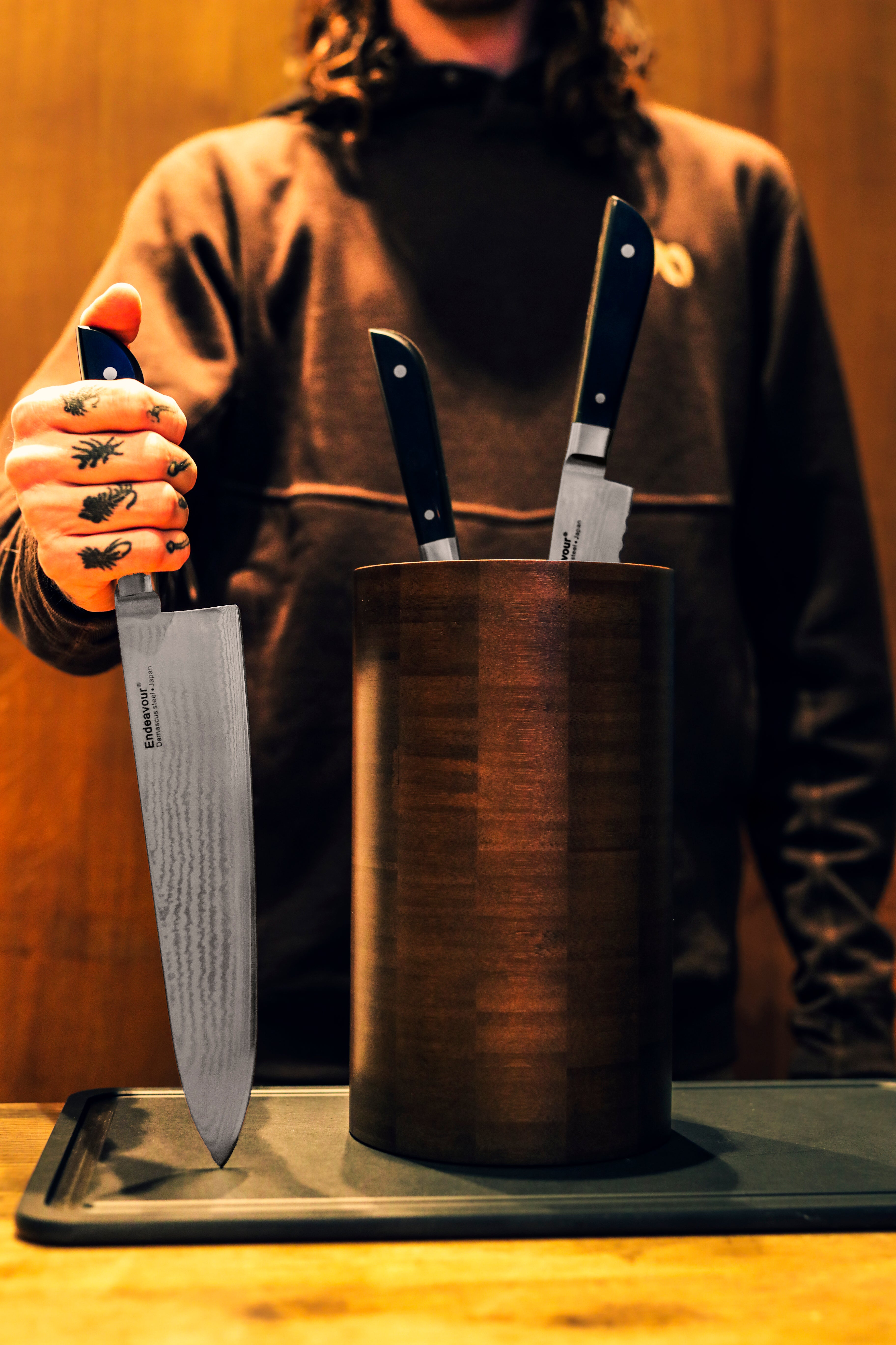 Knivholder - Brown