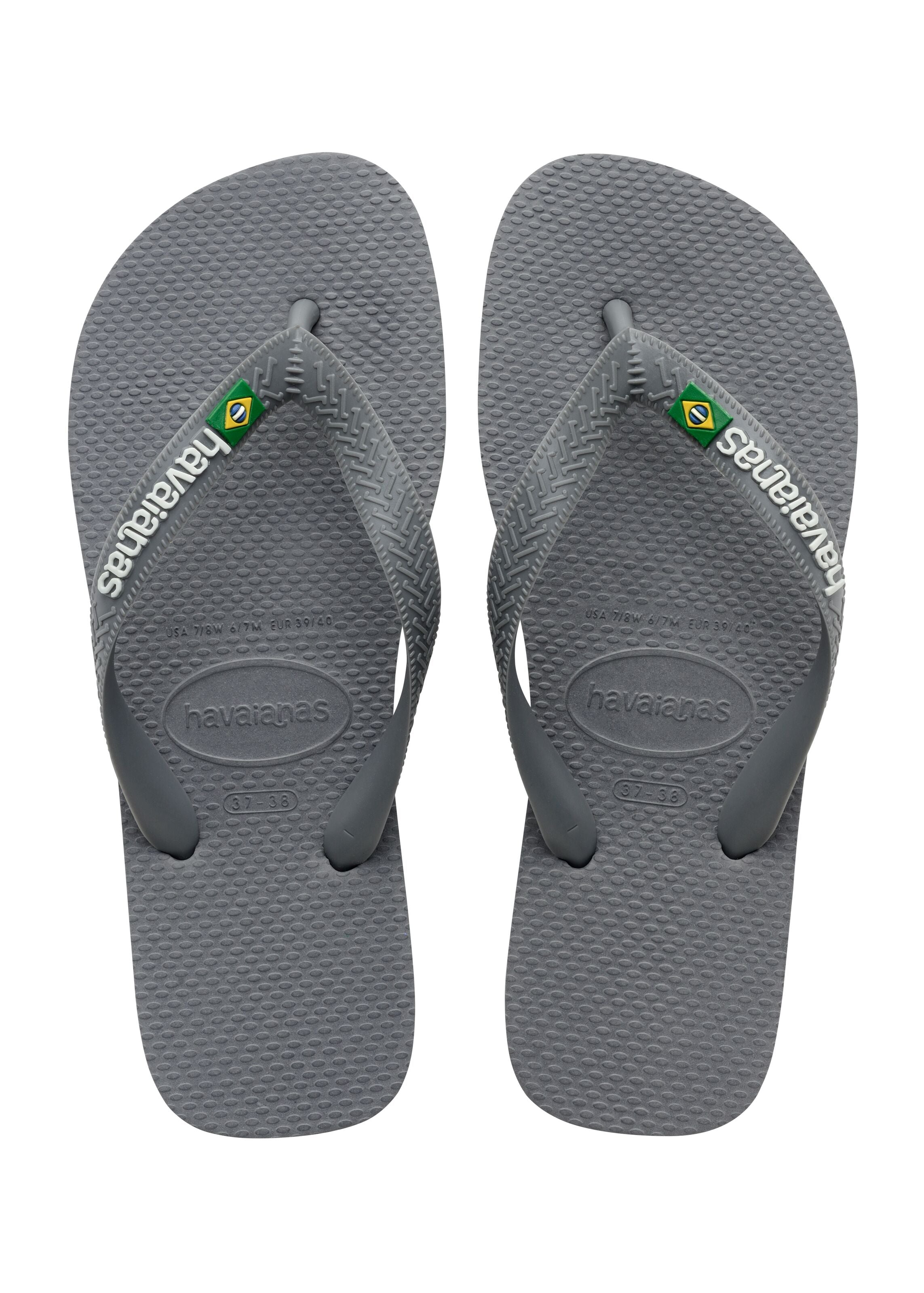 Brasil Logo klipklapper - Steel Grey/Steel