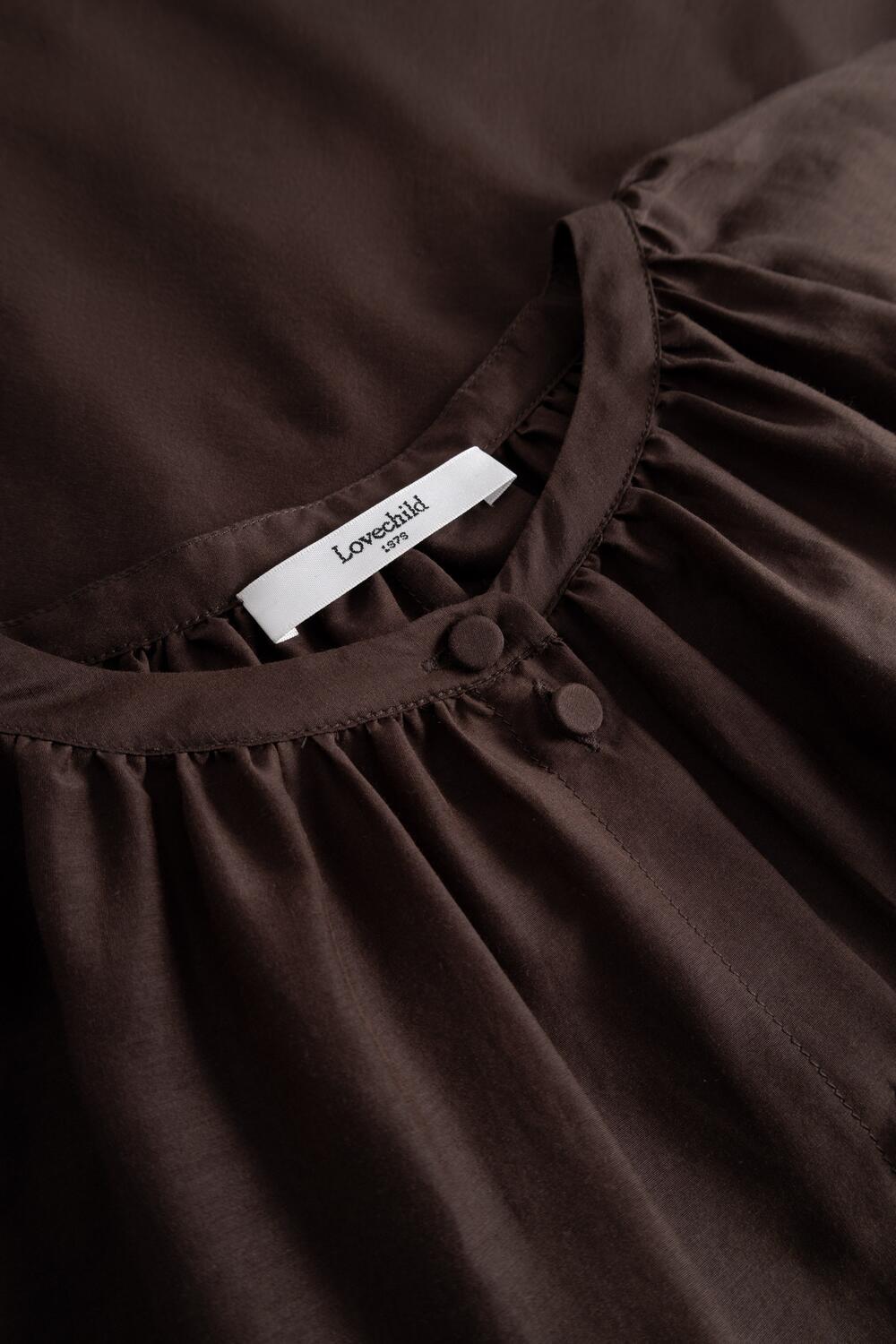 Allona bluse - Chestnut