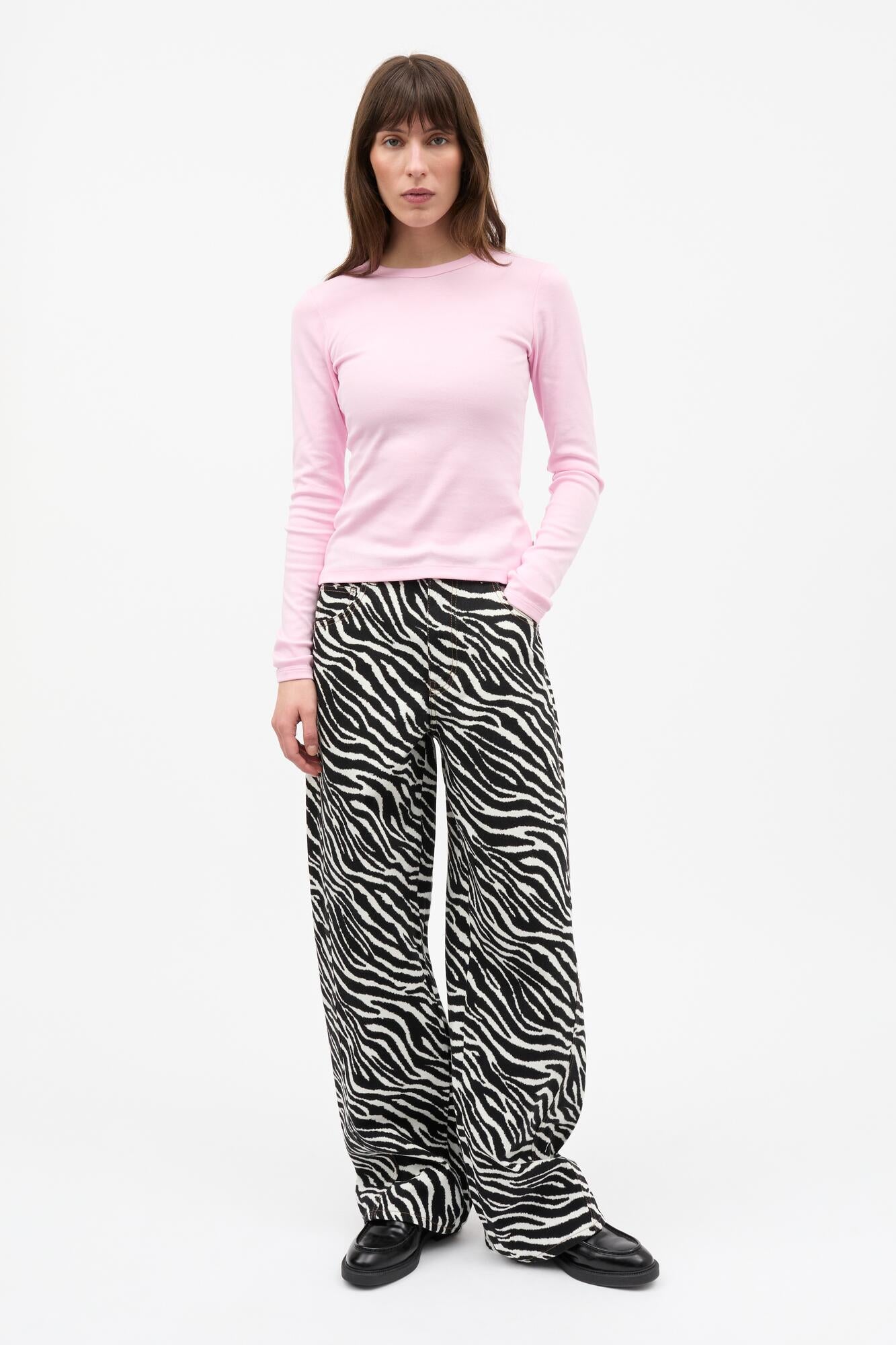 Mock Twill Christel jeans – Zebra