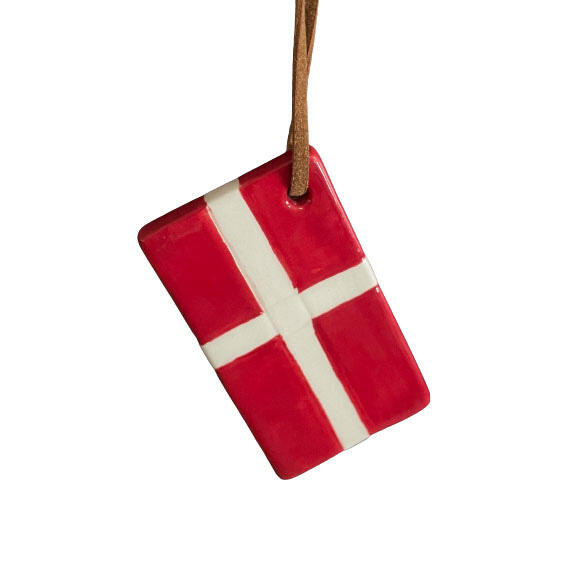 Classic Christmas Flag - rød