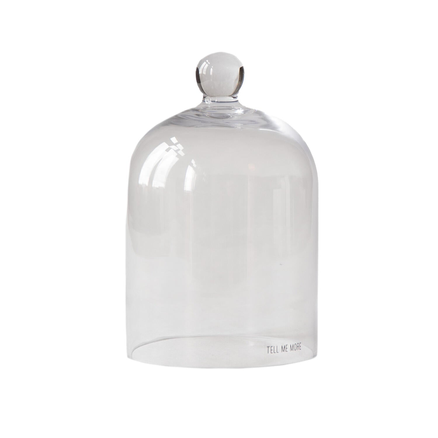 Glasklokke, H18,5 cm. - Klar