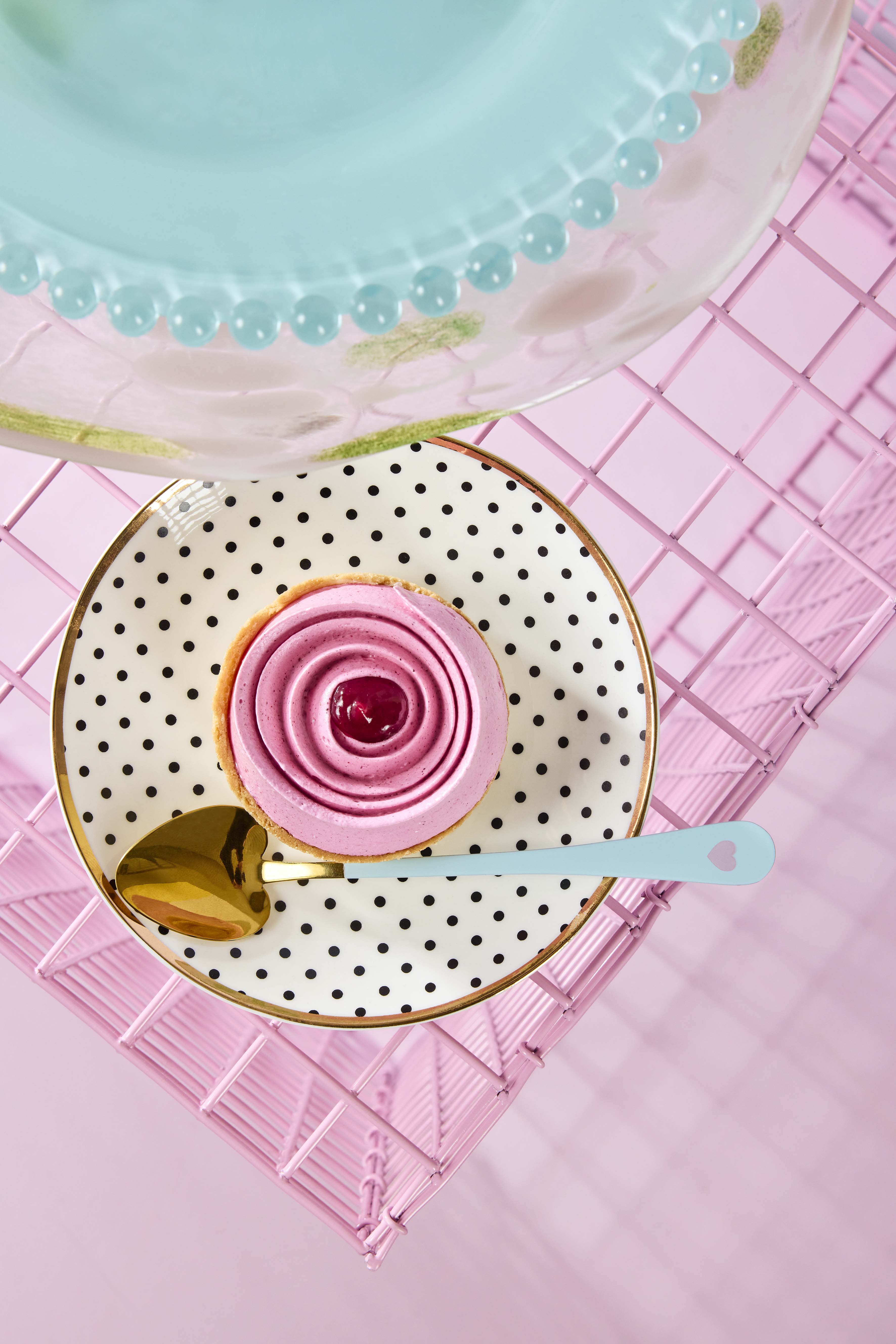 Dots & Stripes tekande - hvid/sort