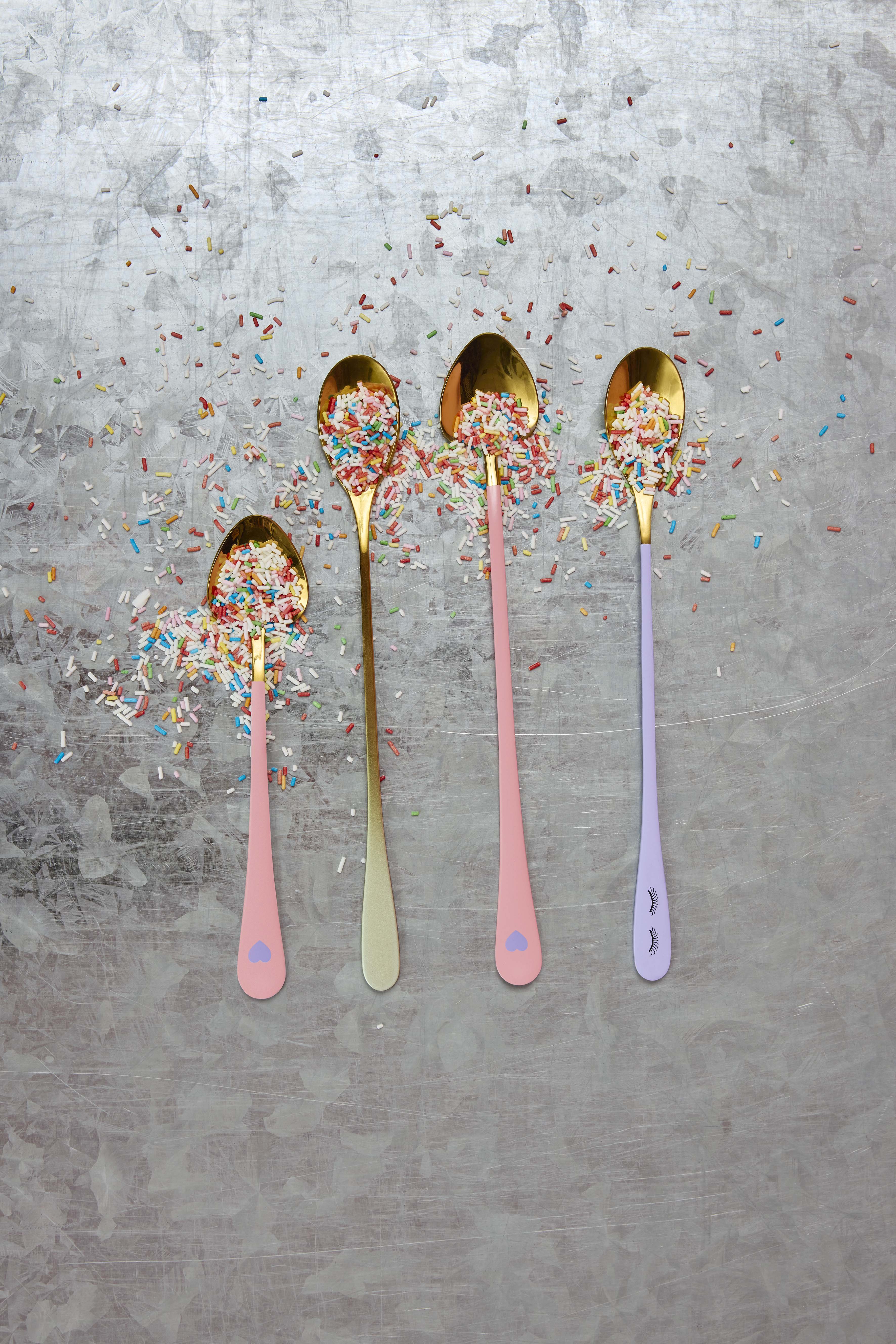 Heart teaspoon set - 4 stk.