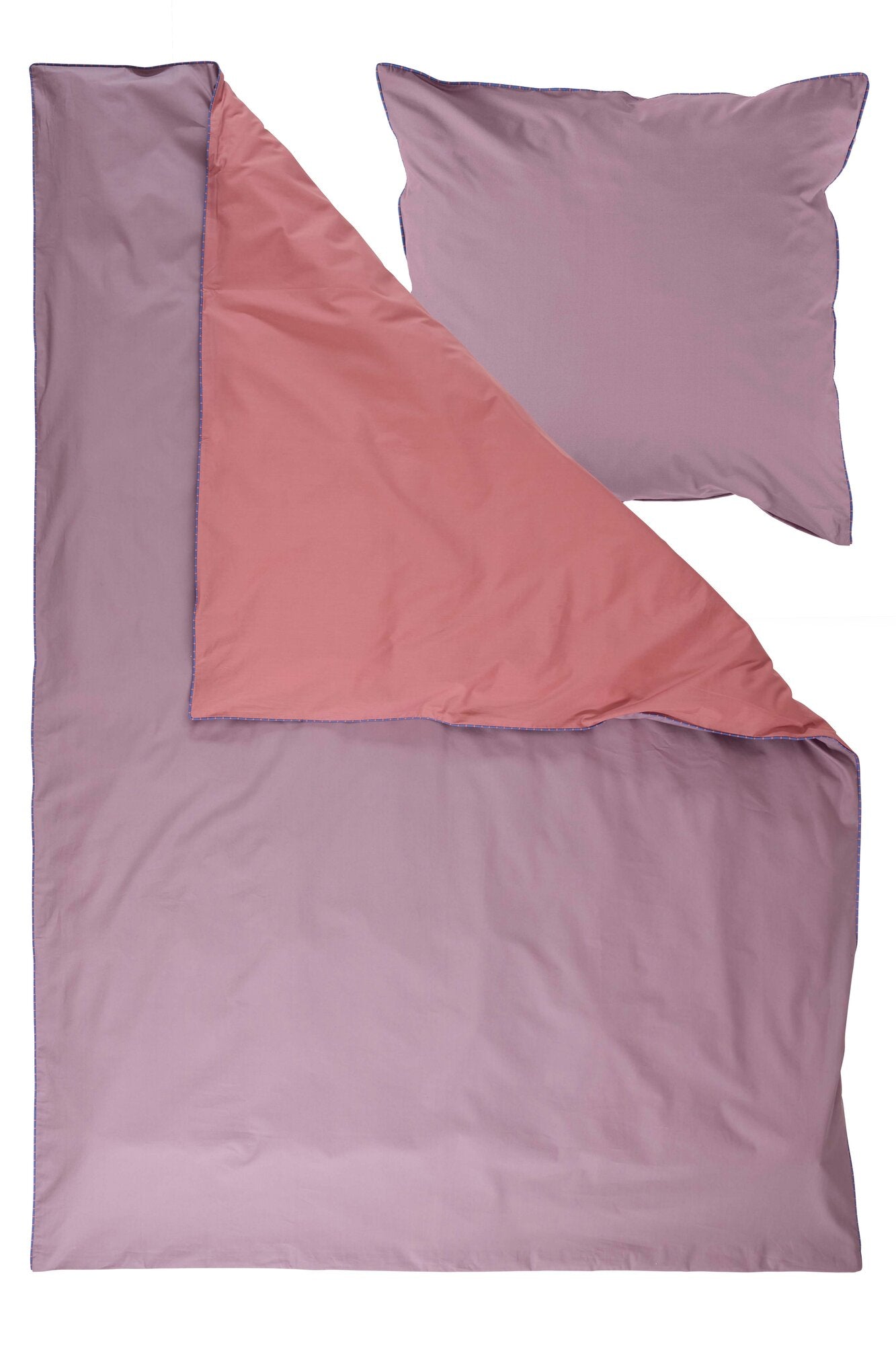 Colour Combo Percale sengetøj, Quail/old rose - 200cm