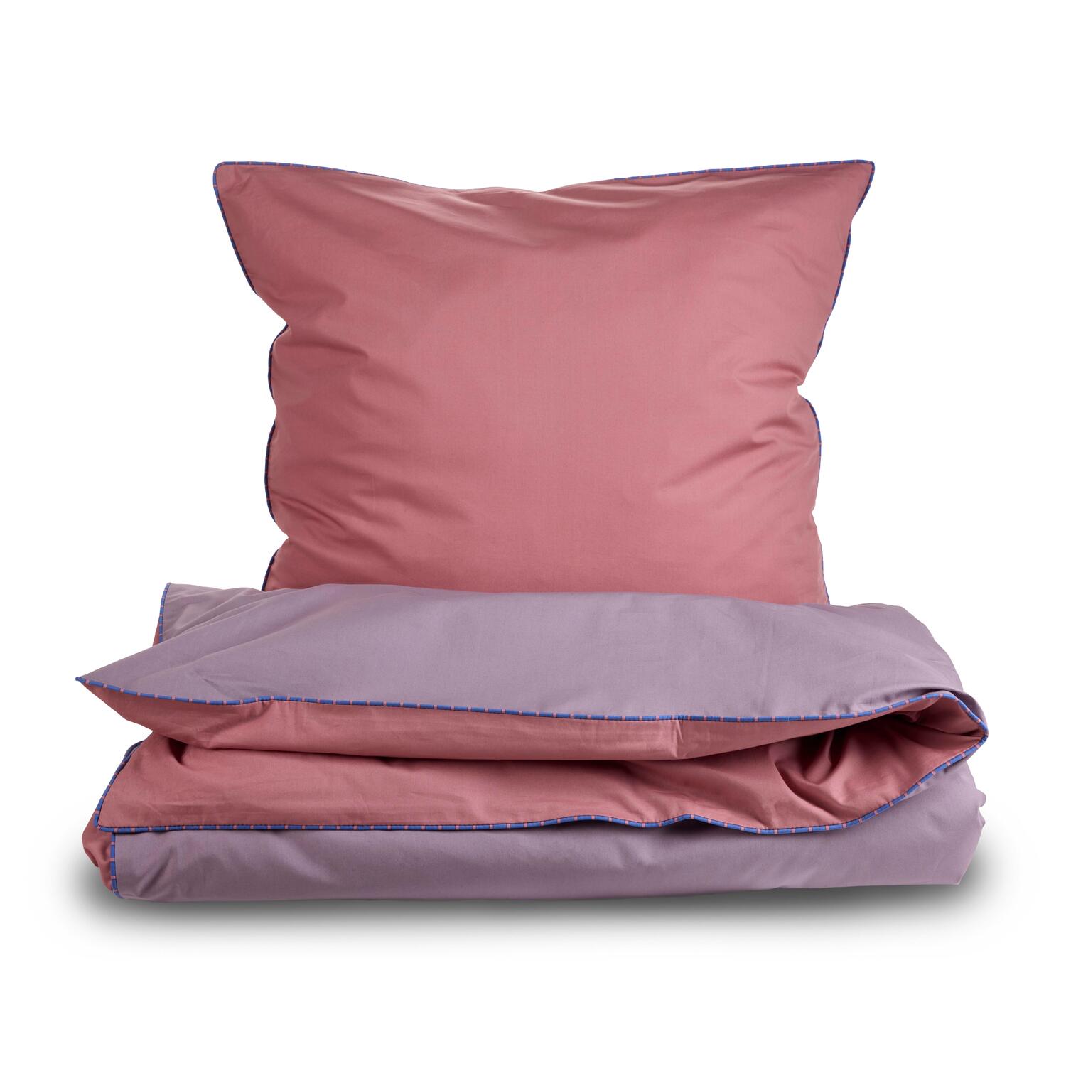 Colour Combo Percale sengetøj, Quail/old rose - 200cm