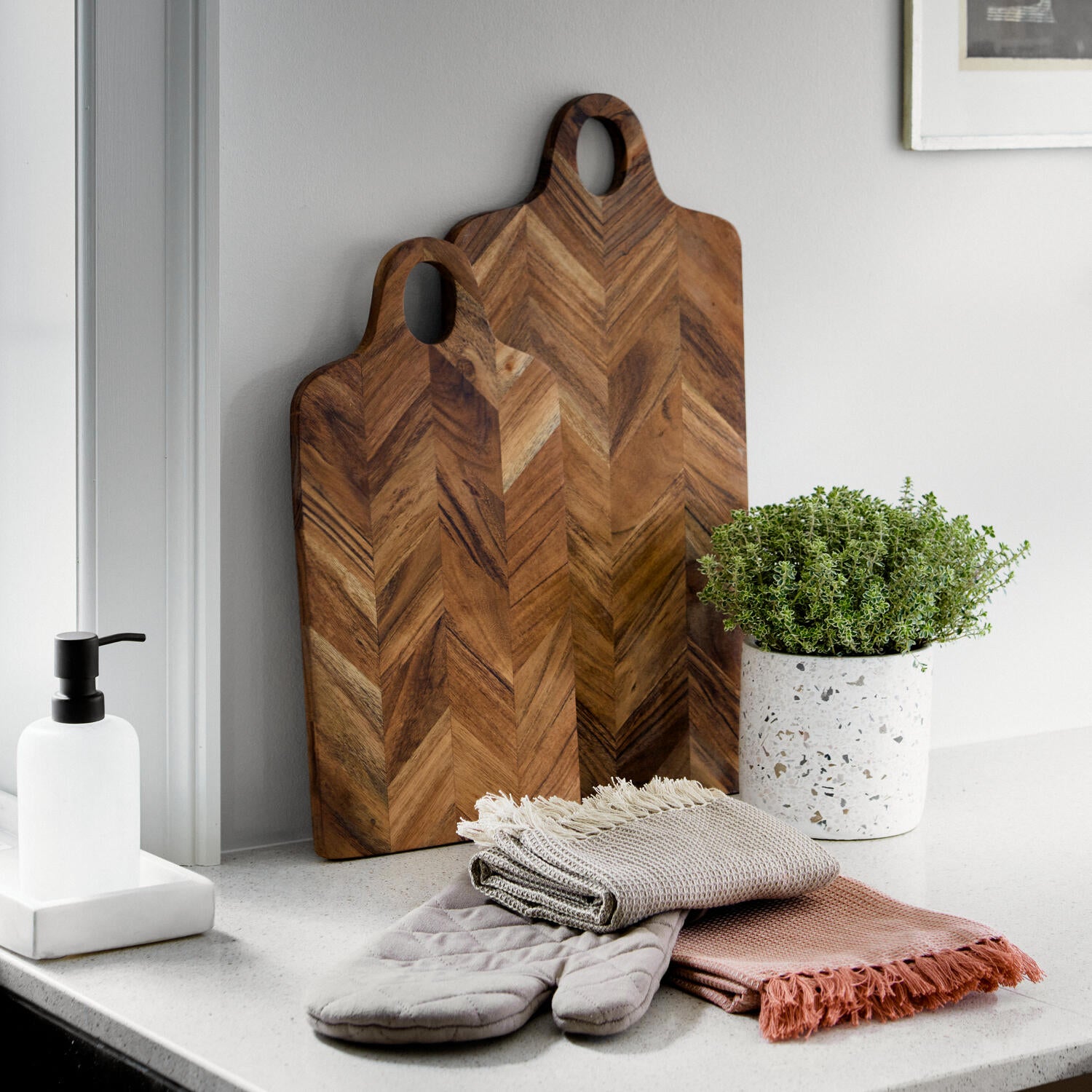 Skære/serveringsbræt - 24x50 cm.